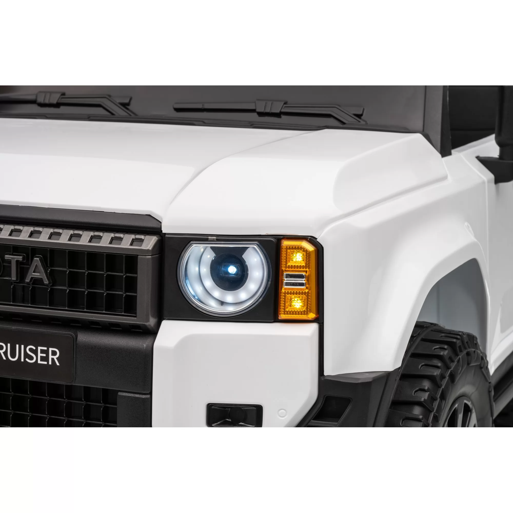 Official Licensed Toyota Prado Kids Ride-On Car 12V/24V with 2.4G Remote Control, Openable Doors & LED Lights