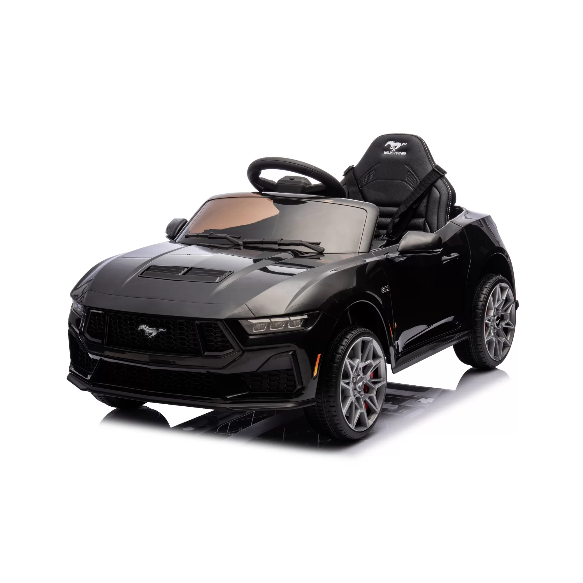 Official Licensed Ford Mustang GT Convertible 12V Ride-On Car with 2.4G Remote, MP3 & 6 Colors