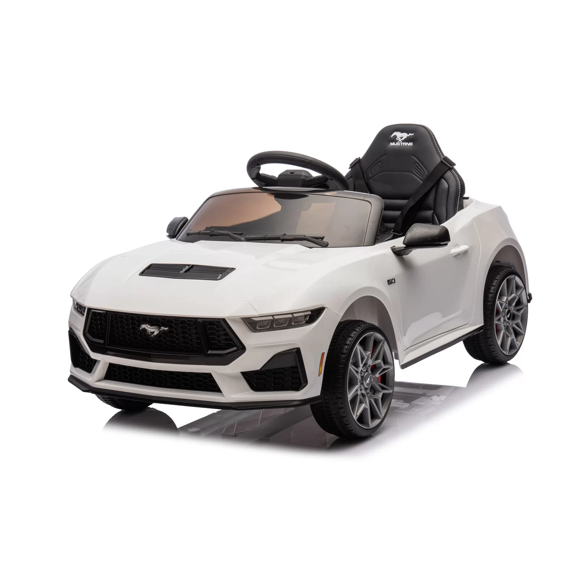 Official Licensed Ford Mustang GT Convertible 12V Ride-On Car with 2.4G Remote, MP3 & 6 Colors
