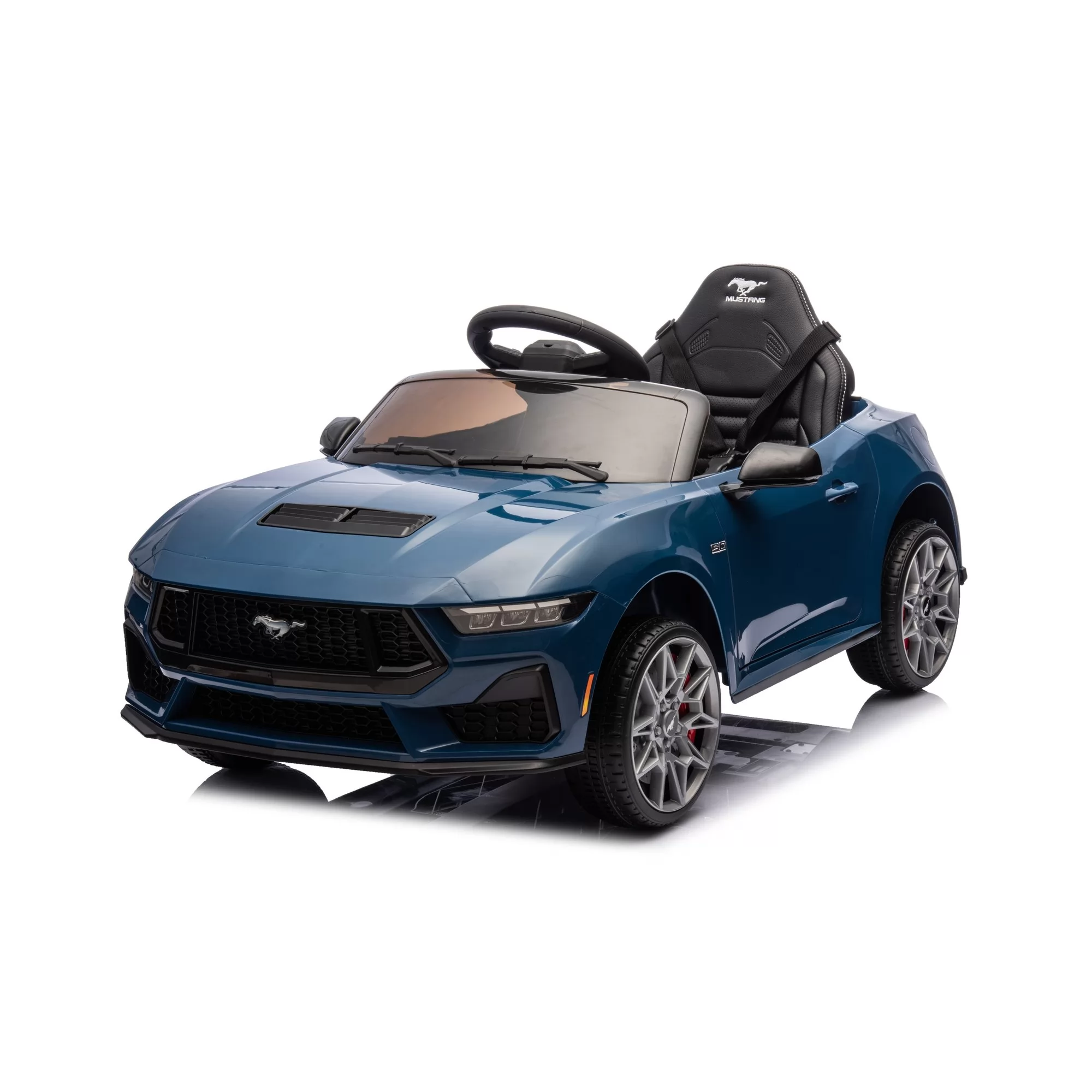 Official Licensed Ford Mustang GT Convertible 12V Ride-On Car with 2.4G Remote, MP3 & 6 Colors