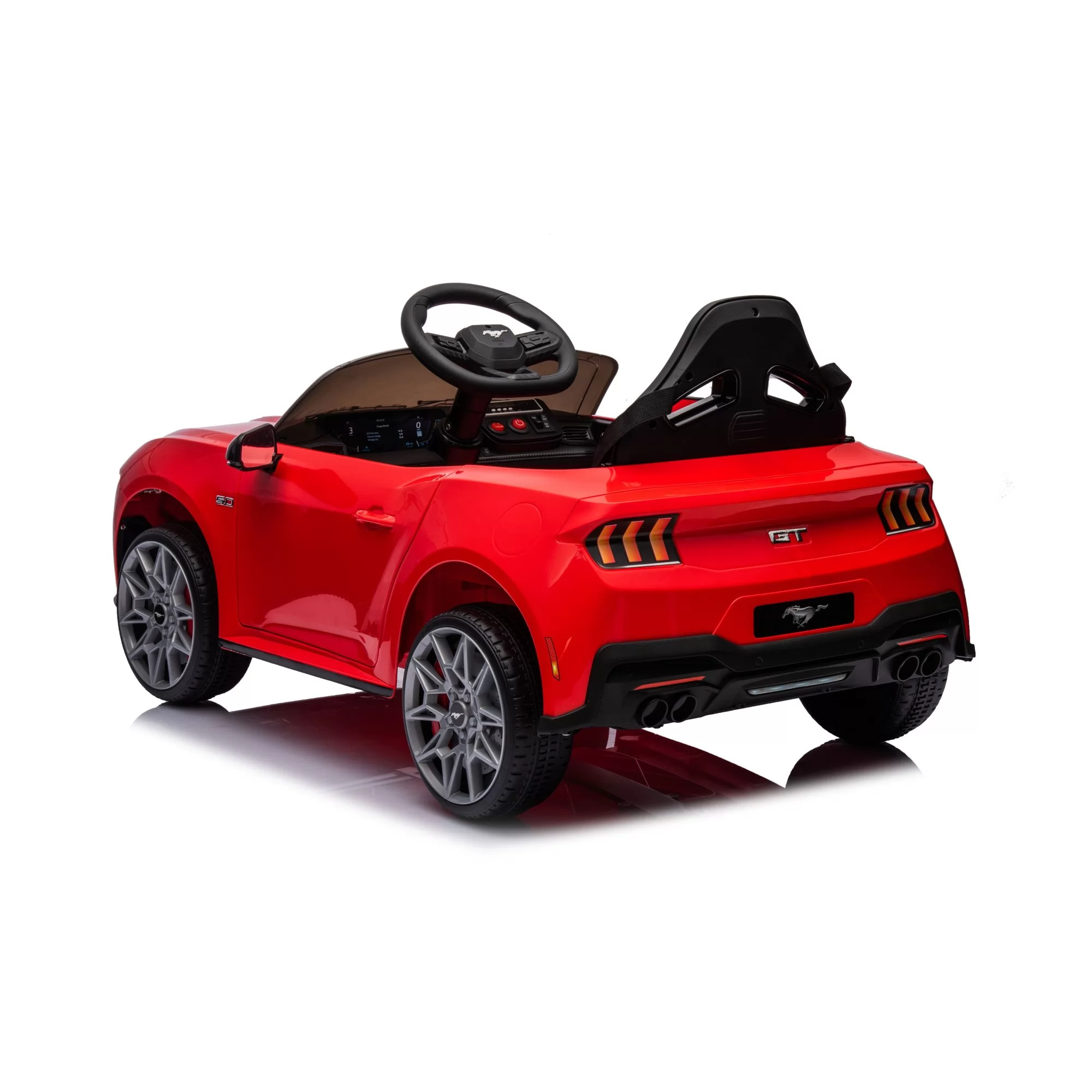 Official Licensed Ford Mustang GT Convertible 12V Ride-On Car with 2.4G Remote, MP3 & 6 Colors