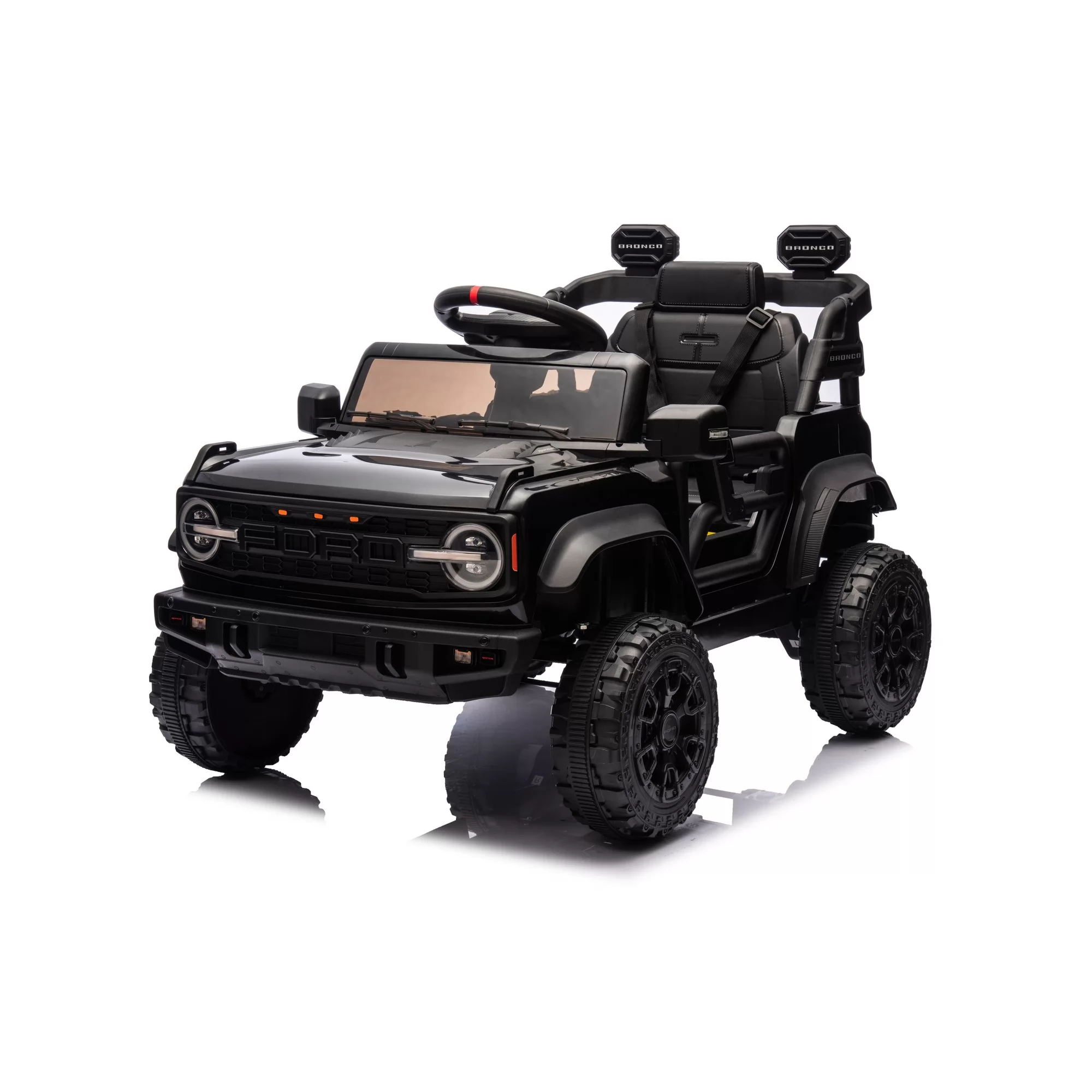 Licensed 2023 Ford Bronco Raptor 12V Kids Ride-On SUV with 2.4G Remote Control, MP3 & Rear-Wheel Suspension