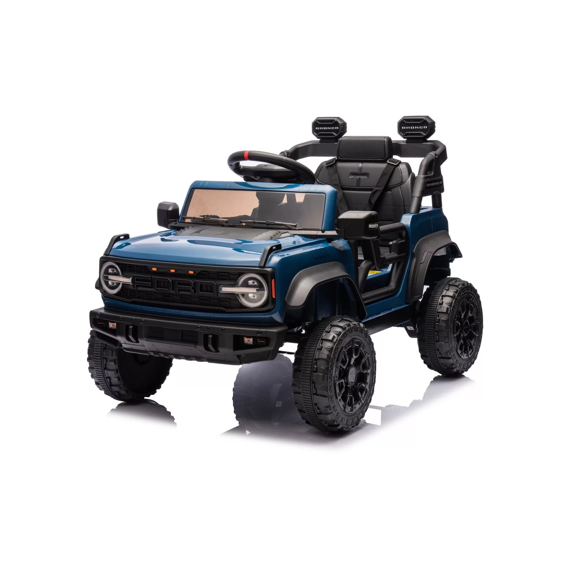 Licensed 2023 Ford Bronco Raptor 12V Kids Ride-On SUV with 2.4G Remote Control, MP3 & Rear-Wheel Suspension
