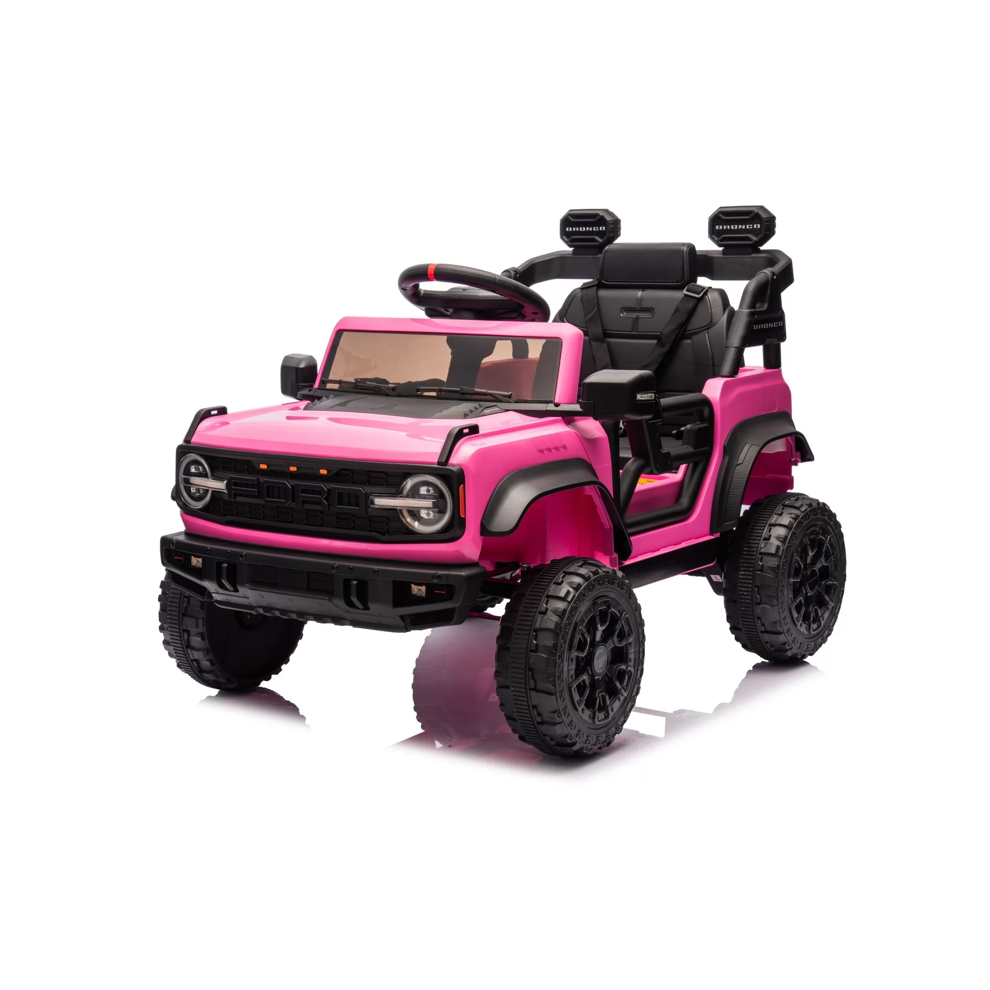 Licensed 2023 Ford Bronco Raptor 12V Kids Ride-On SUV with 2.4G Remote Control, MP3 & Rear-Wheel Suspension