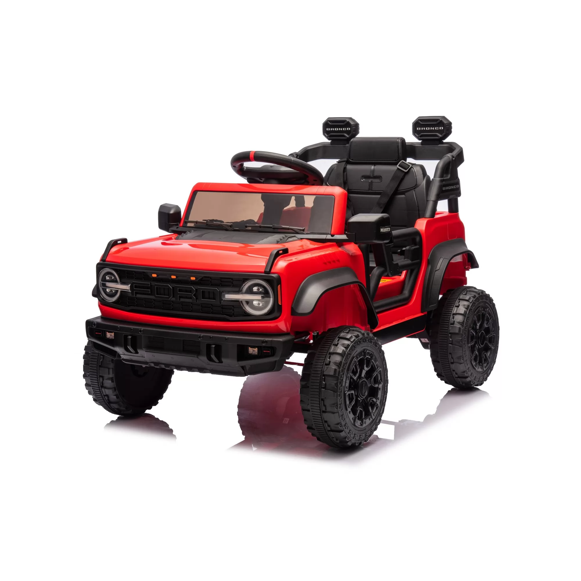 Licensed 2023 Ford Bronco Raptor 12V Kids Ride-On SUV with 2.4G Remote Control, MP3 & Rear-Wheel Suspension