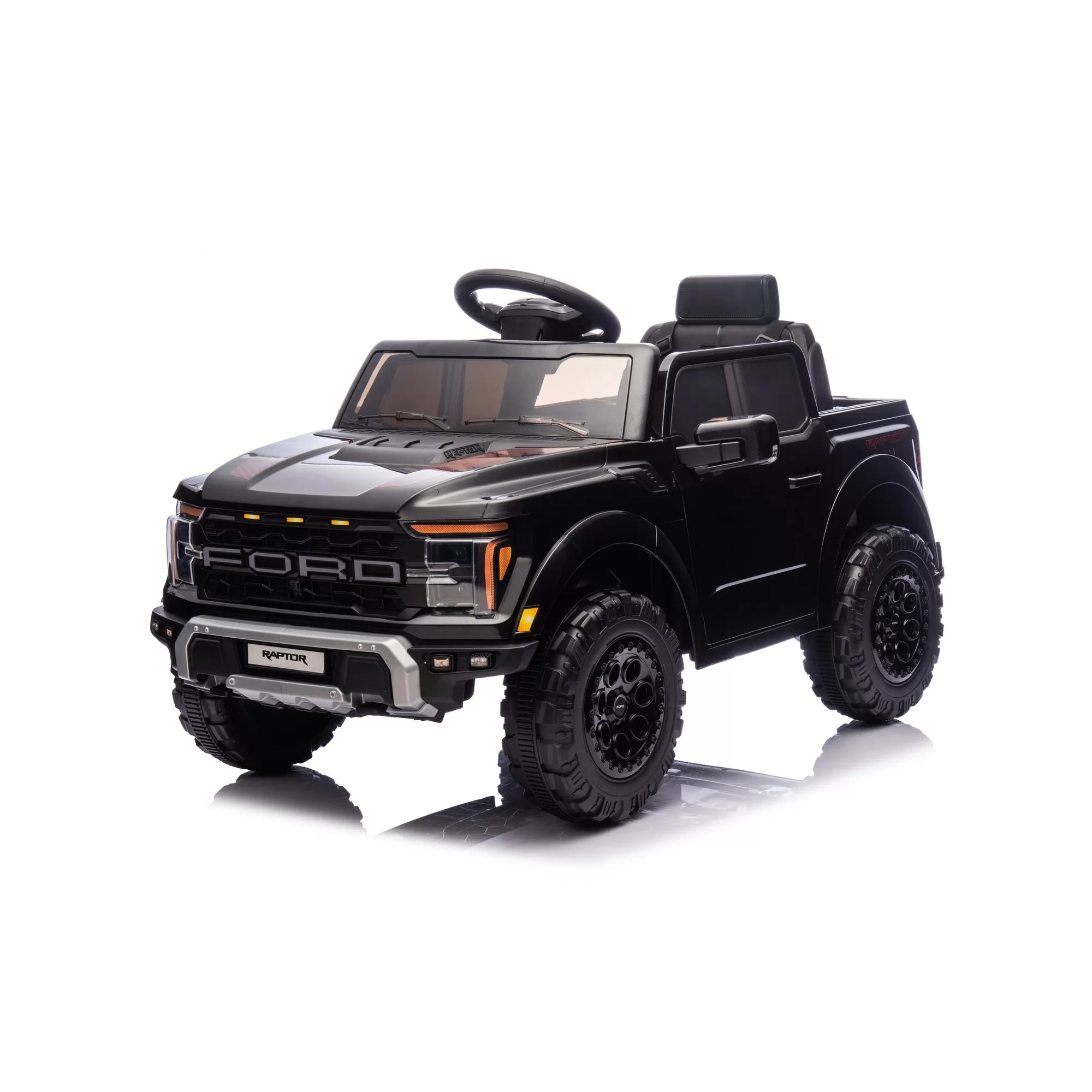Official Licensed Ford F-150 Raptor 12V Kids Ride-On Pickup Truck with 2.4G Remote and Four-Wheel Suspension