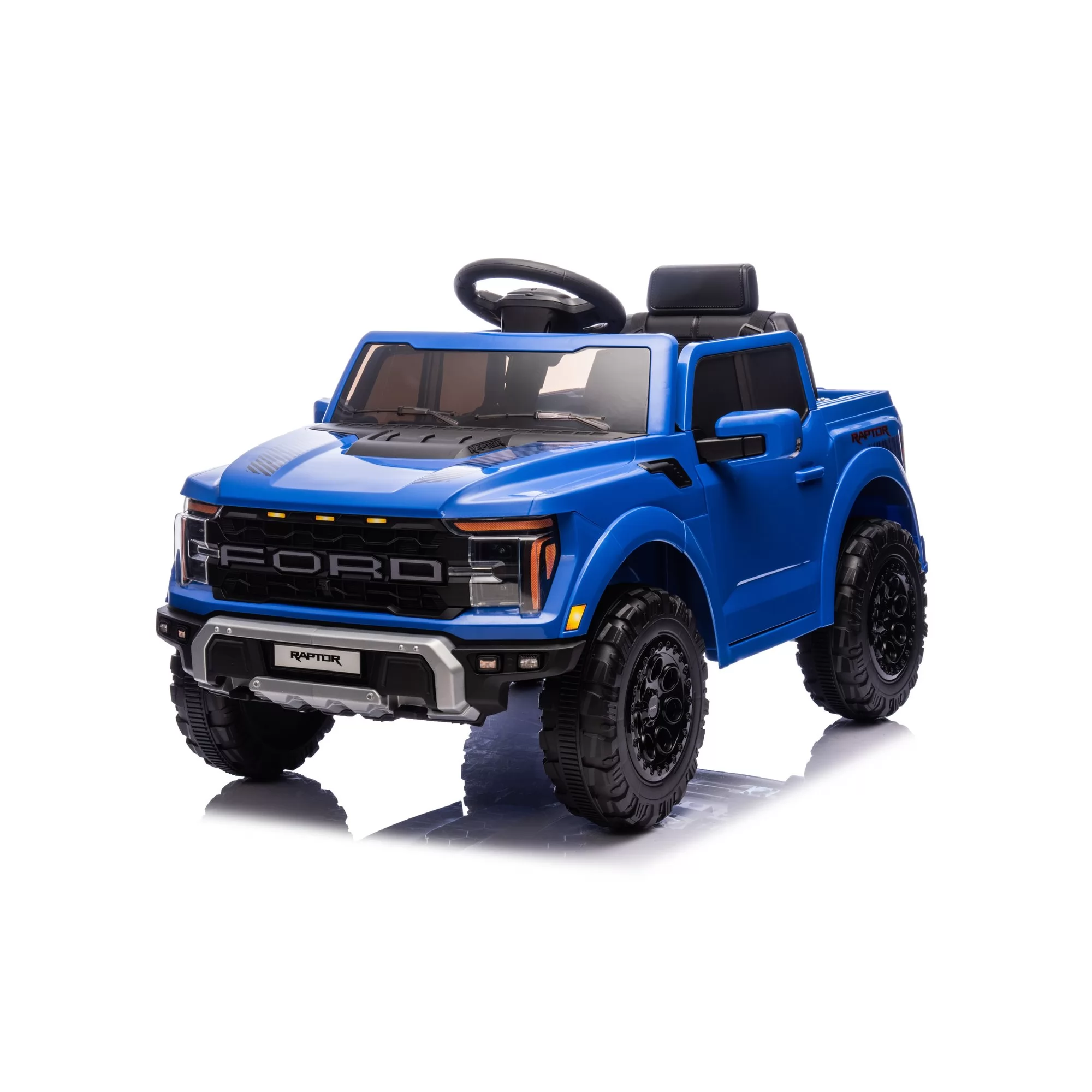 Official Licensed Ford F-150 Raptor 12V Kids Ride-On Pickup Truck with 2.4G Remote and Four-Wheel Suspension