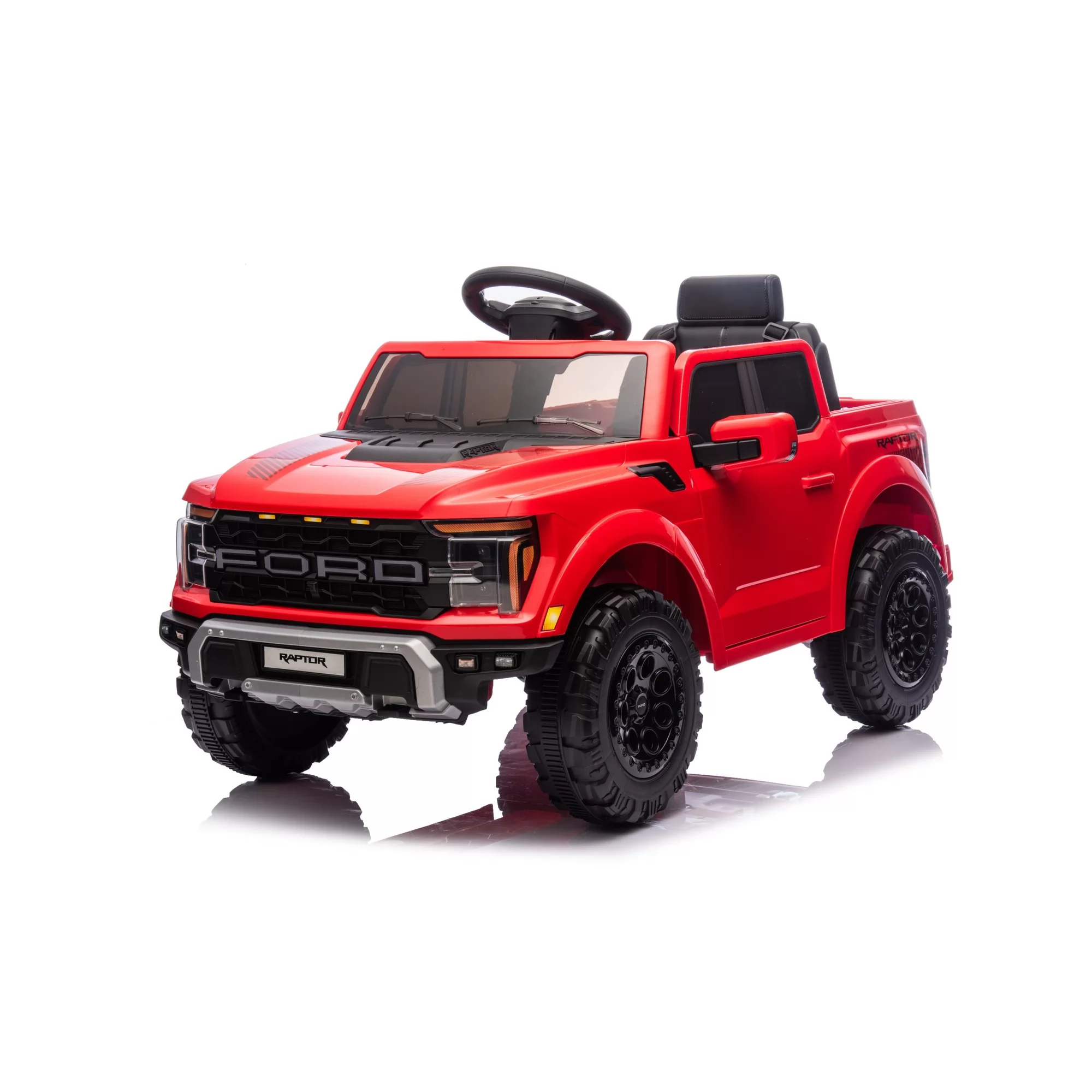 Official Licensed Ford F-150 Raptor 12V Kids Ride-On Pickup Truck with 2.4G Remote and Four-Wheel Suspension