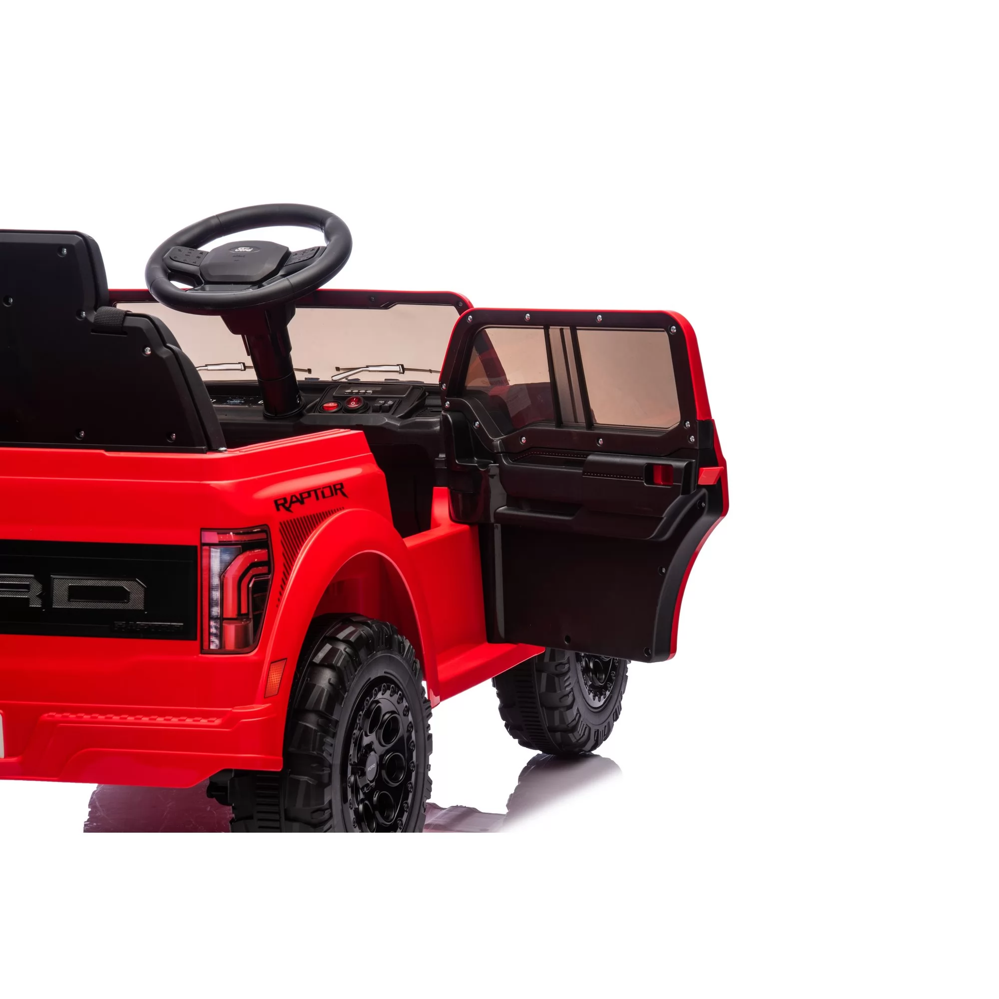 Official Licensed Ford F-150 Raptor 12V Kids Ride-On Pickup Truck with 2.4G Remote and Four-Wheel Suspension