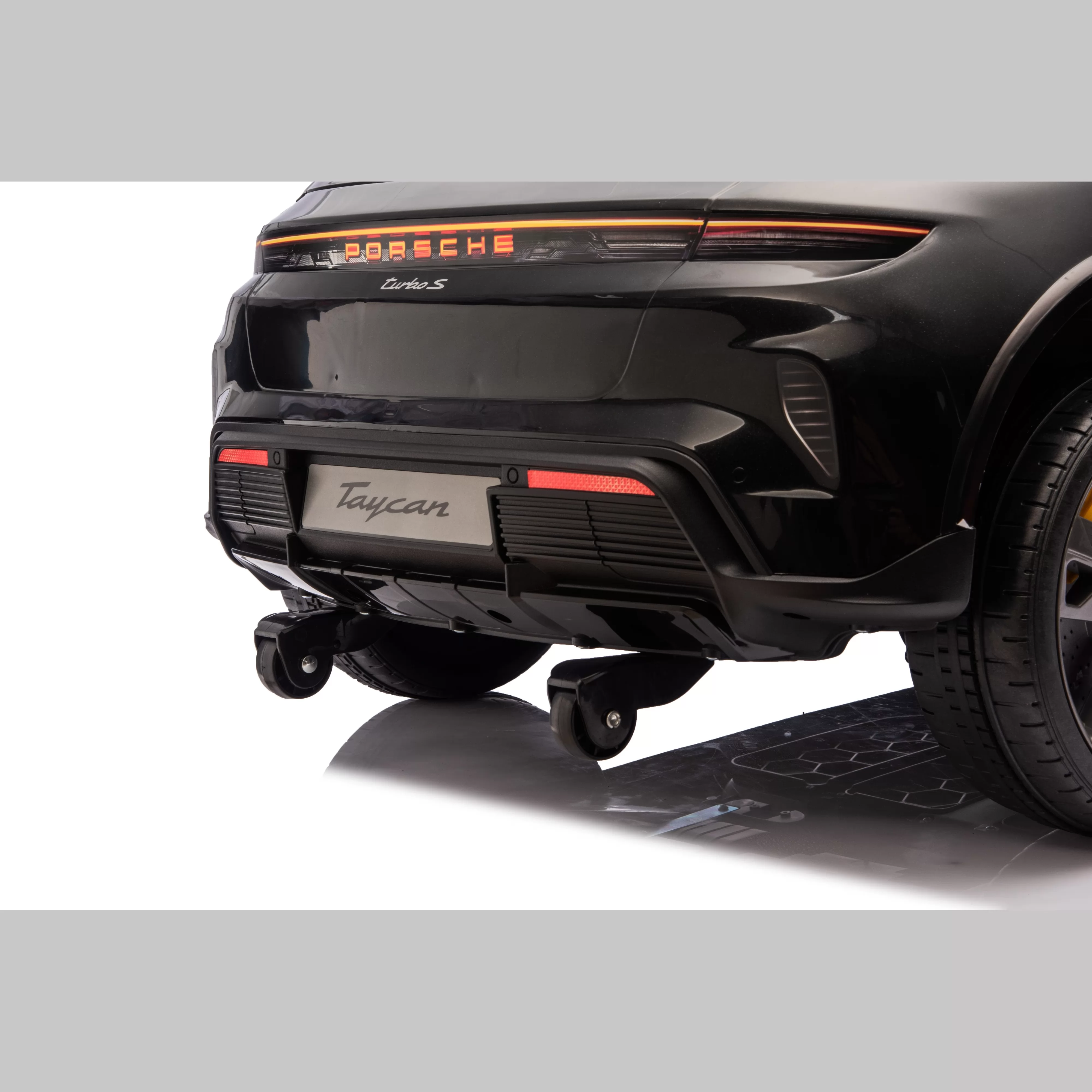 Official Licensed Porsche Taycan Turbo S Kids Ride-On Car 12V/24V with 2.4G Remote, Soft Start & EVA Tires