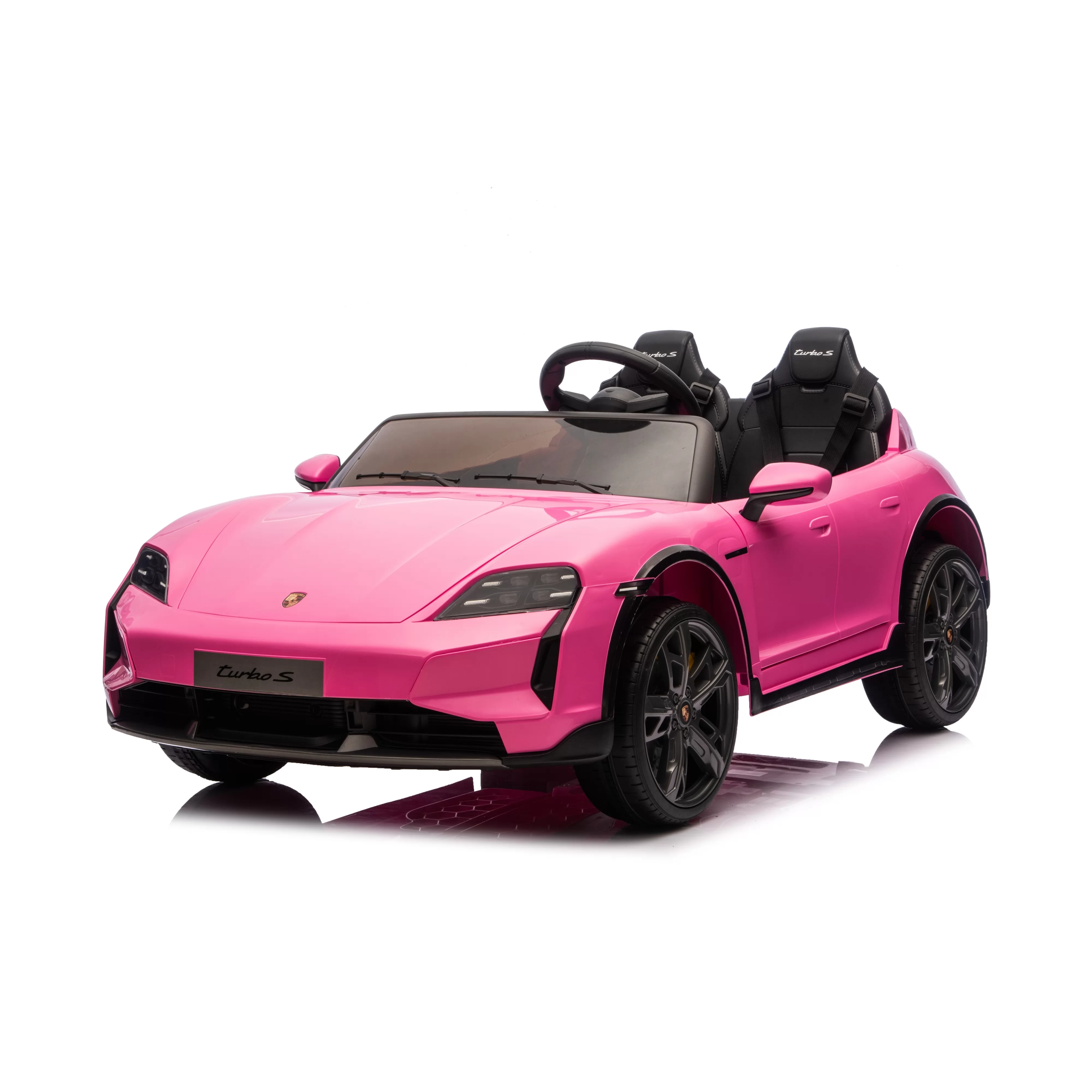 Official Licensed Porsche Taycan Turbo S Kids Ride-On Car 12V/24V with 2.4G Remote, Soft Start & EVA Tires