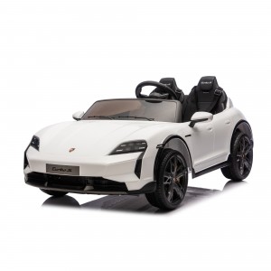 Official Licensed Porsche Taycan Turbo S Kids Ride-On Car 12V/24V with 2.4G Remote, Soft Start & EVA Tires