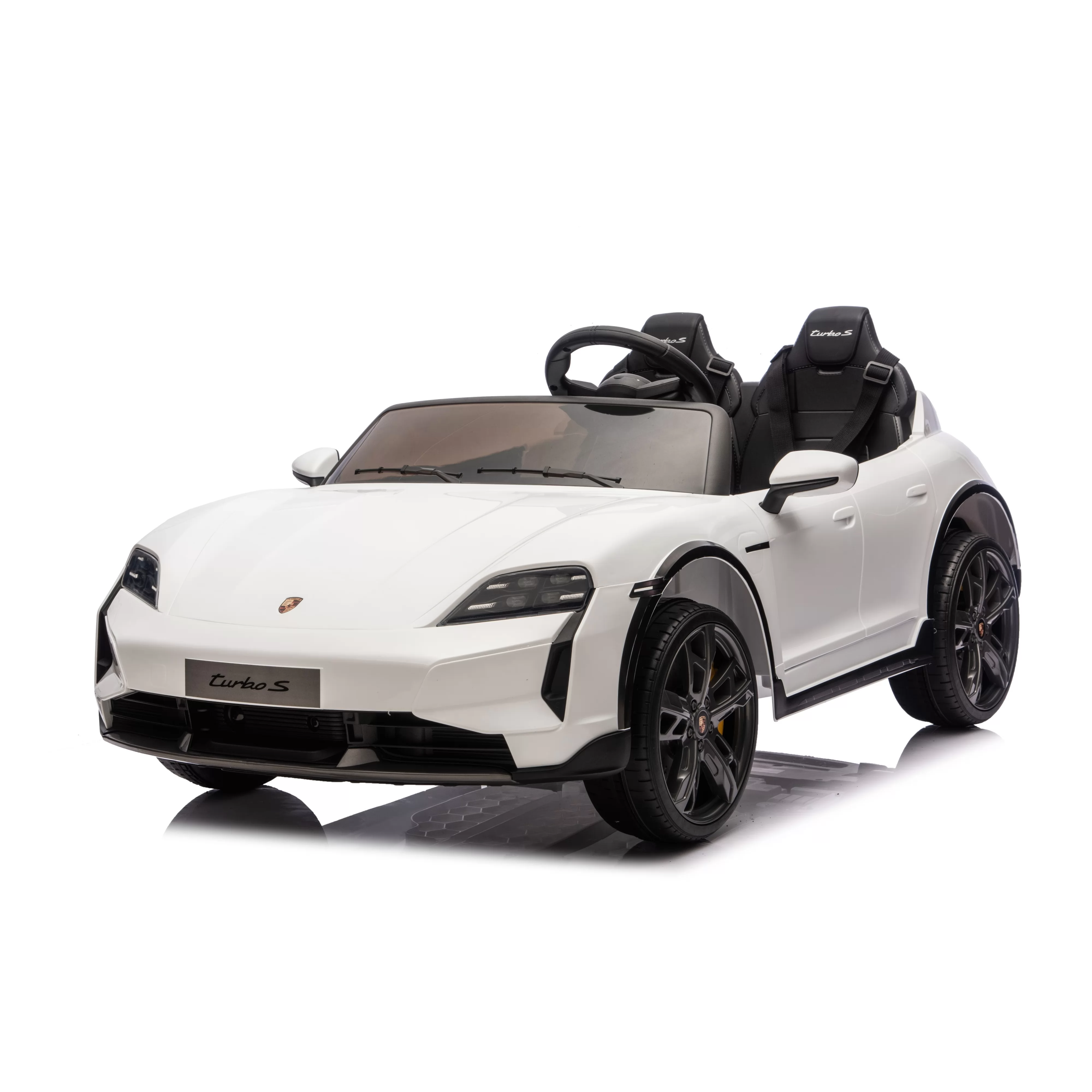 Official Licensed Porsche Taycan Turbo S Kids Ride-On Car 12V/24V with 2.4G Remote, Soft Start & EVA Tires Featured Image