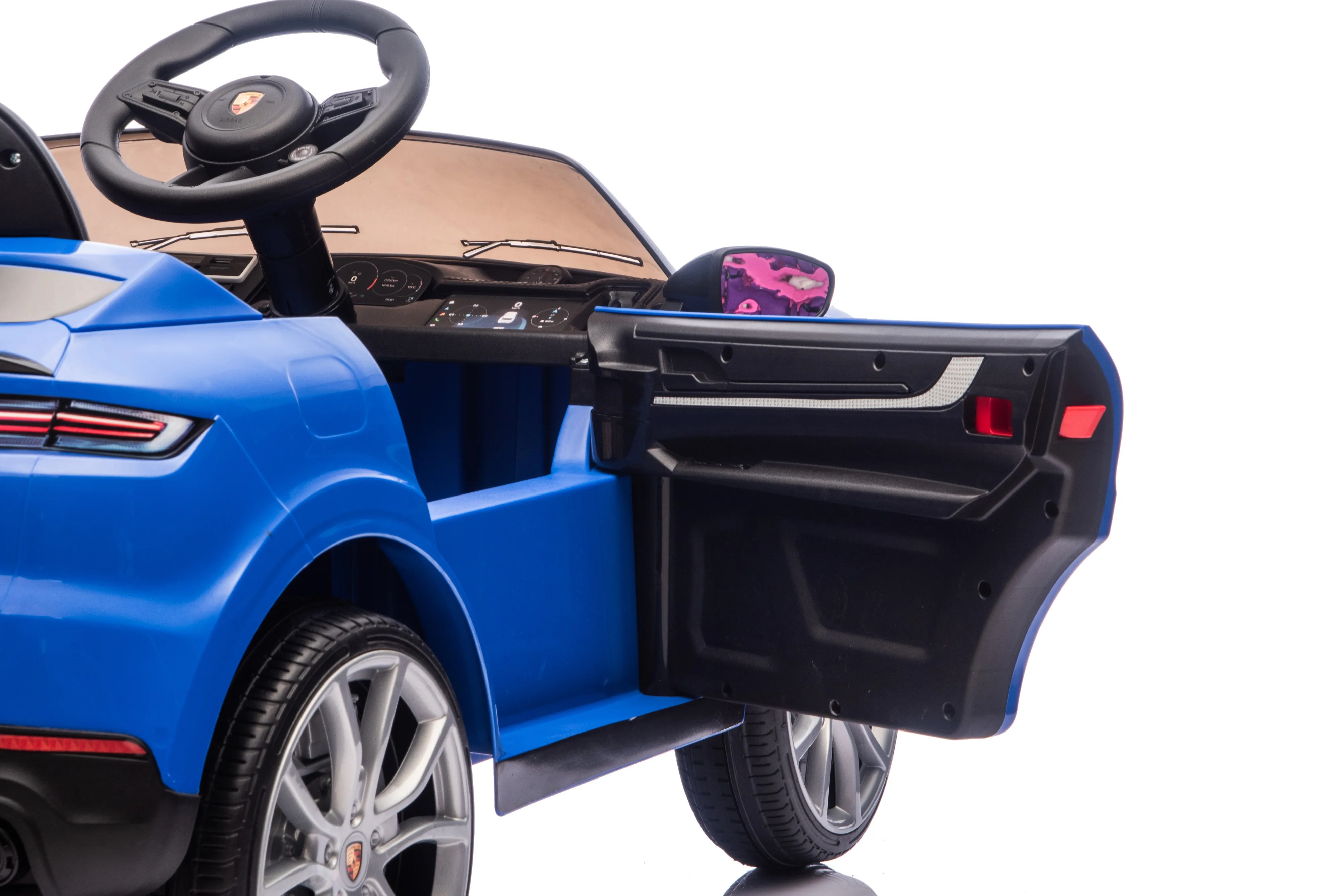 Official Licensed Porsche Cayenne Kids Ride-On Car 12V with 2.4G Remote, Soft Start & 4-Wheel Suspension