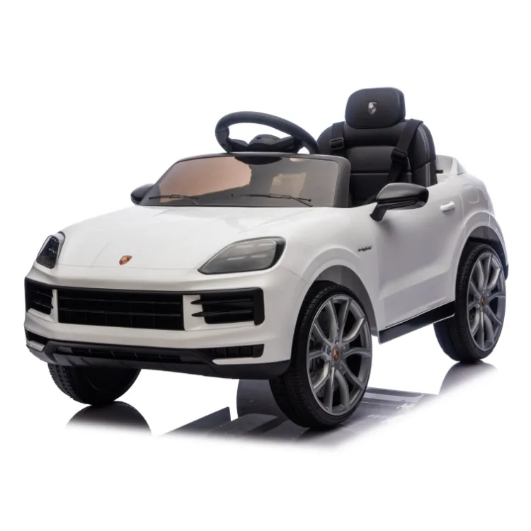 Official Licensed Porsche Cayenne Kids Ride-On Car 12V with 2.4G Remote, Soft Start & 4-Wheel Suspension