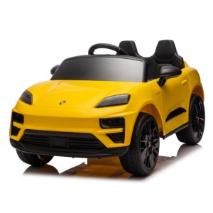 Official Licensed Porsche Macan Kids Ride-On Car 12V with Spring Suspension, LED Lights & MP3