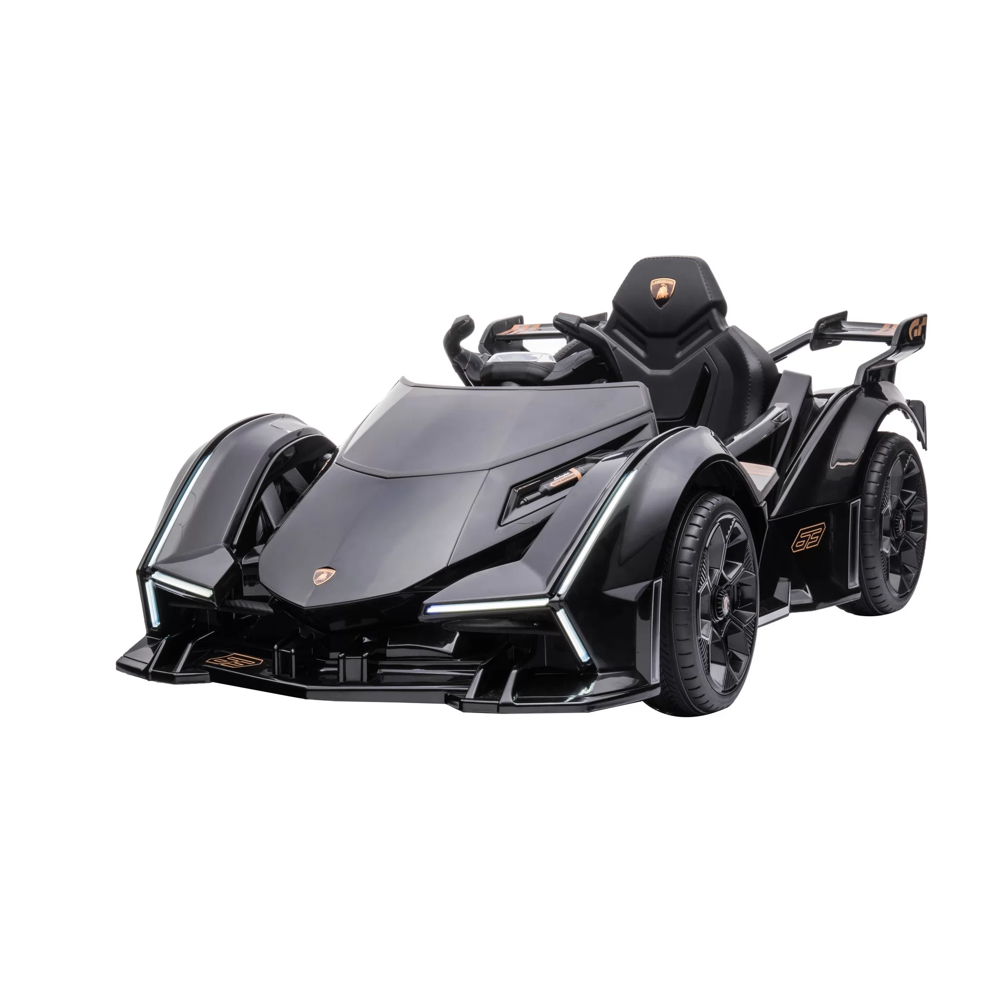 Official Licensed Lamborghini V12 Vision GT Kids Ride-On Car 12V with 2.4G Remote, LED Lights and GT Racing Styling