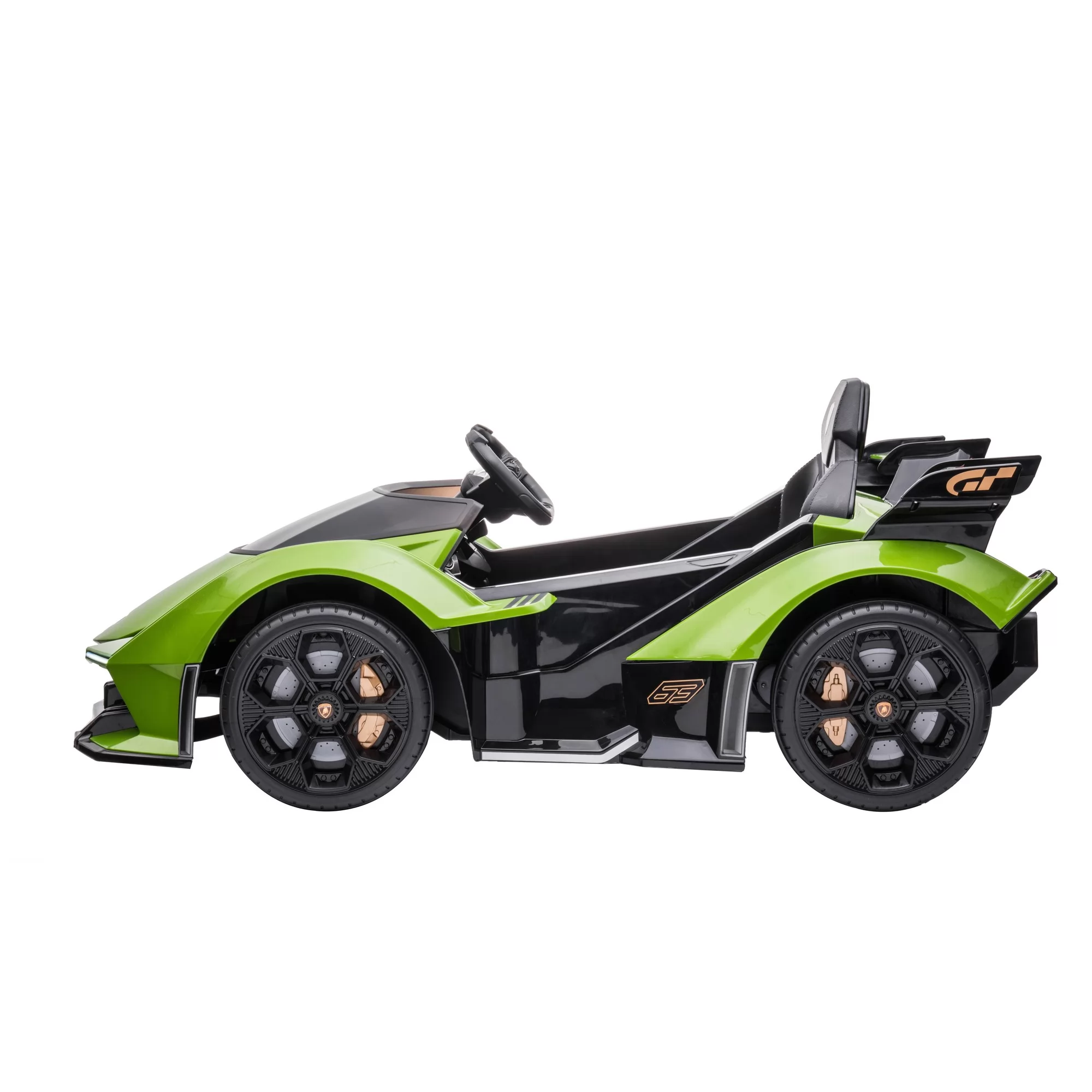 Official Licensed Lamborghini V12 Vision GT Kids Ride-On Car 12V with 2.4G Remote, LED Lights and GT Racing Styling