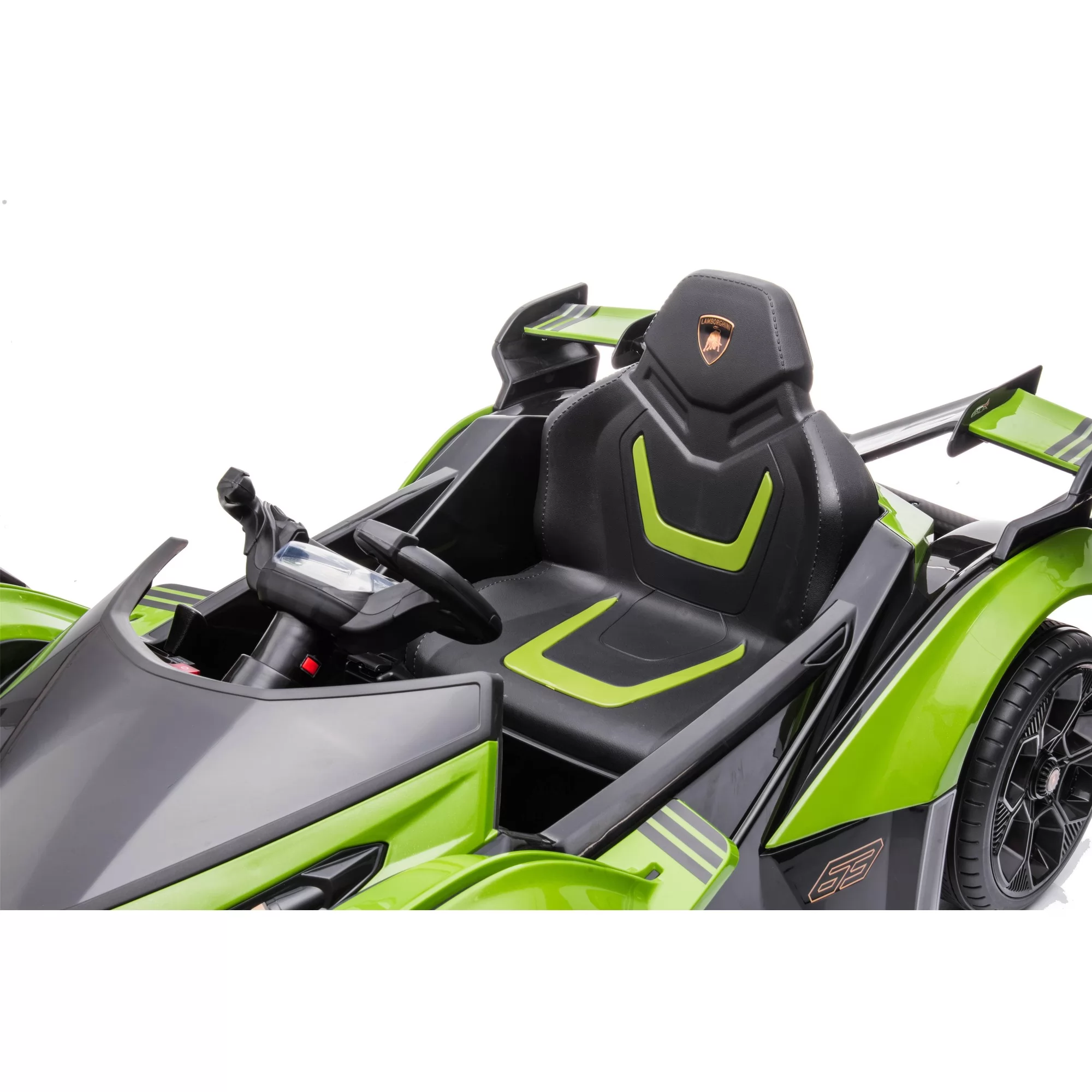 Official Licensed Lamborghini V12 Vision GT Kids Ride-On Car 12V with 2.4G Remote, LED Lights and GT Racing Styling