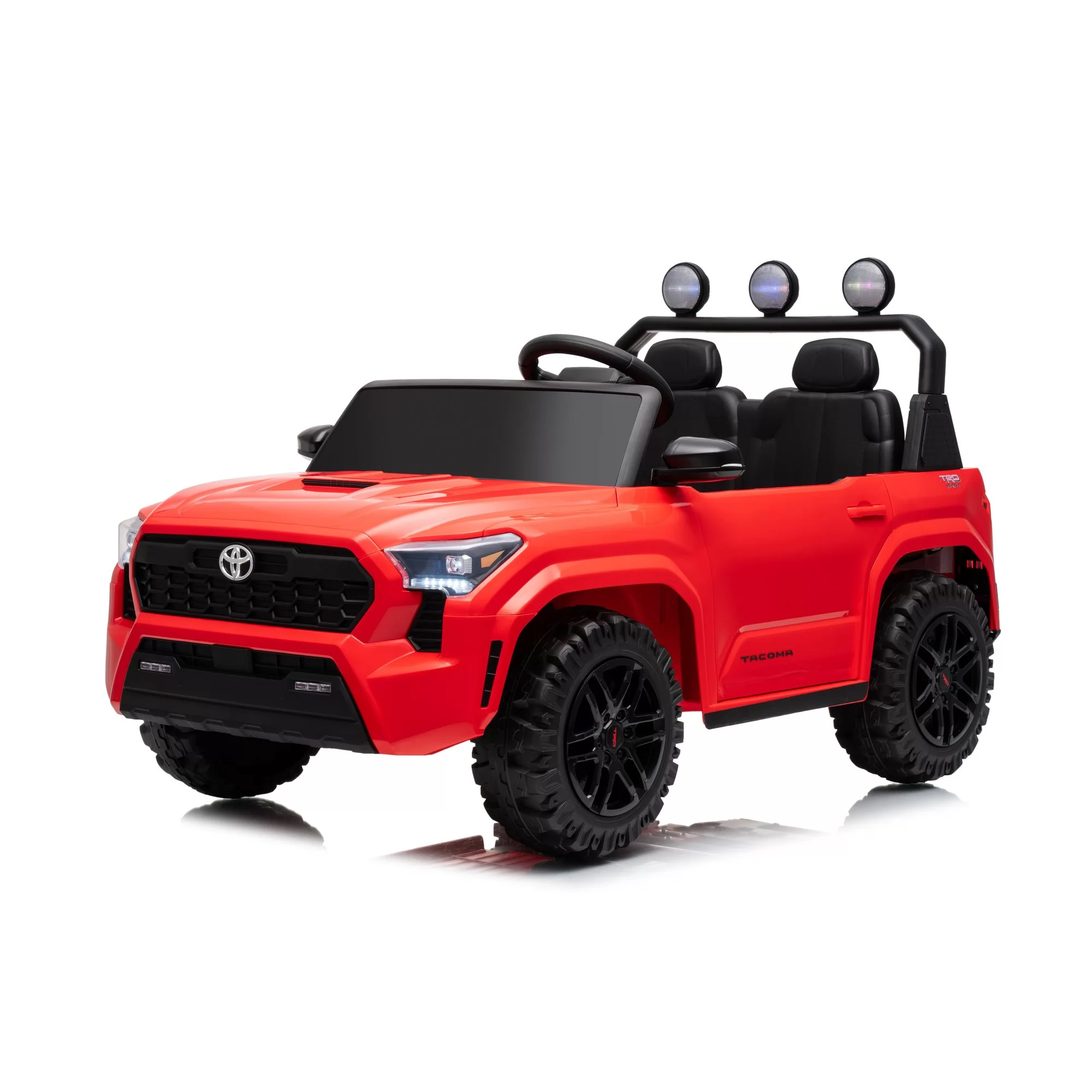 Official Licensed Toyota Tacoma Two-Seater Kids Ride-On Truck 12V/24V with 2.4G Remote Control, LED Light Bar & Openable Doors