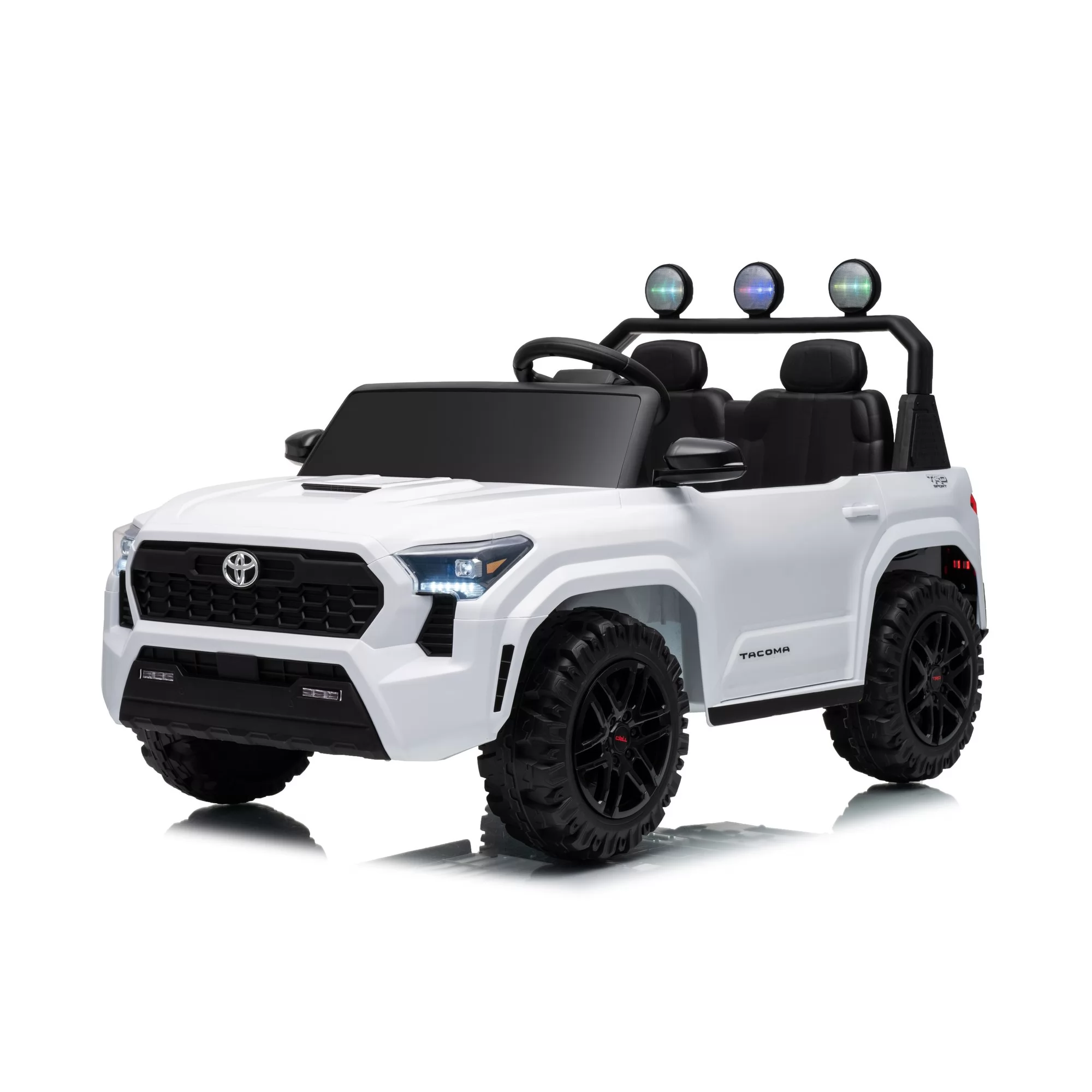 Official Licensed Toyota Tacoma Two-Seater Kids Ride-On Truck 12V/24V with 2.4G Remote Control, LED Light Bar & Openable Doors