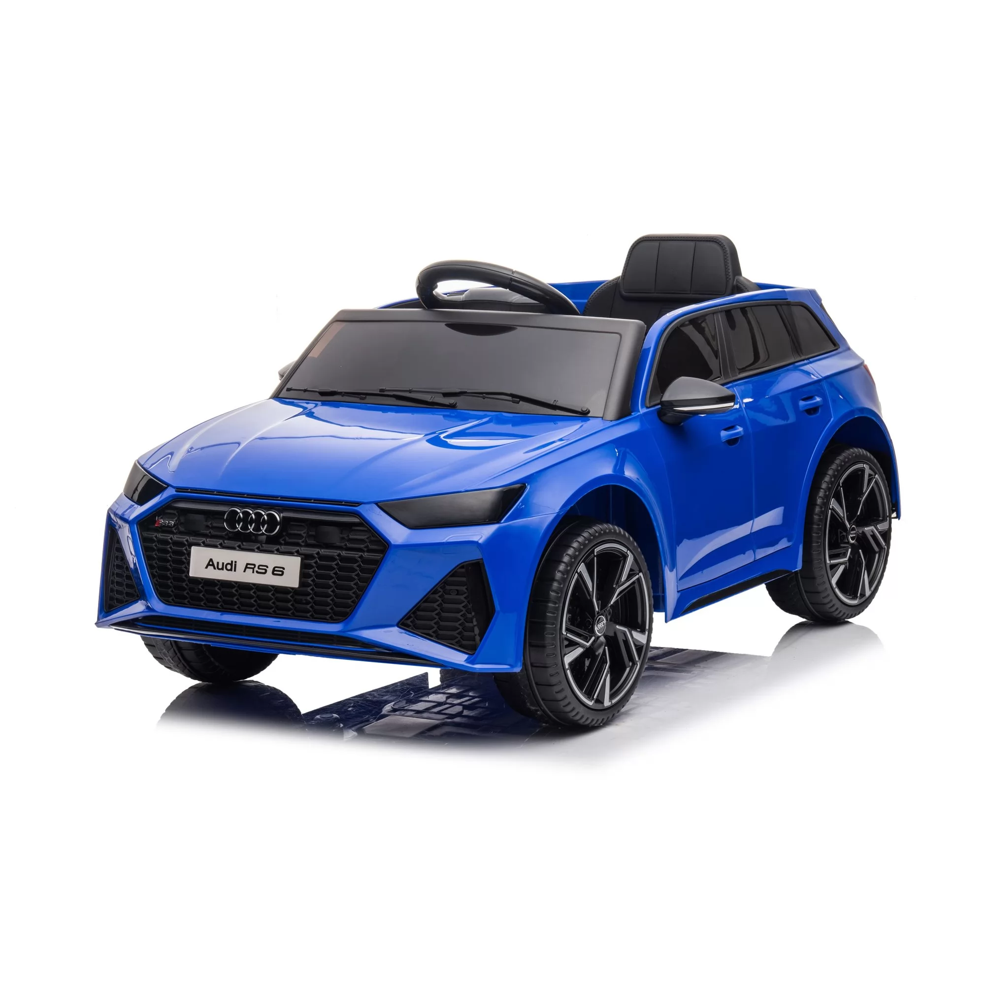Official Licensed Audi RS 6 Kids Ride-On Car 12V with Carry Handle & Auxiliary Wheels, 2.4G Remote Control, 8 Colors