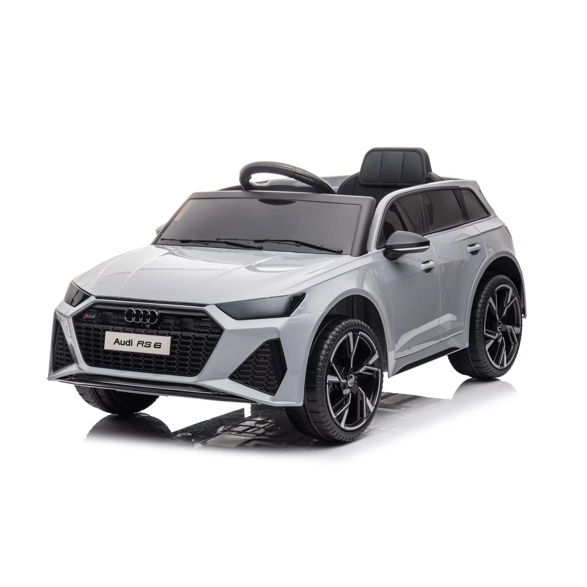 Official Licensed Audi RS 6 Kids Ride-On Car 12V with Carry Handle & Auxiliary Wheels, 2.4G Remote Control, 8 Colors