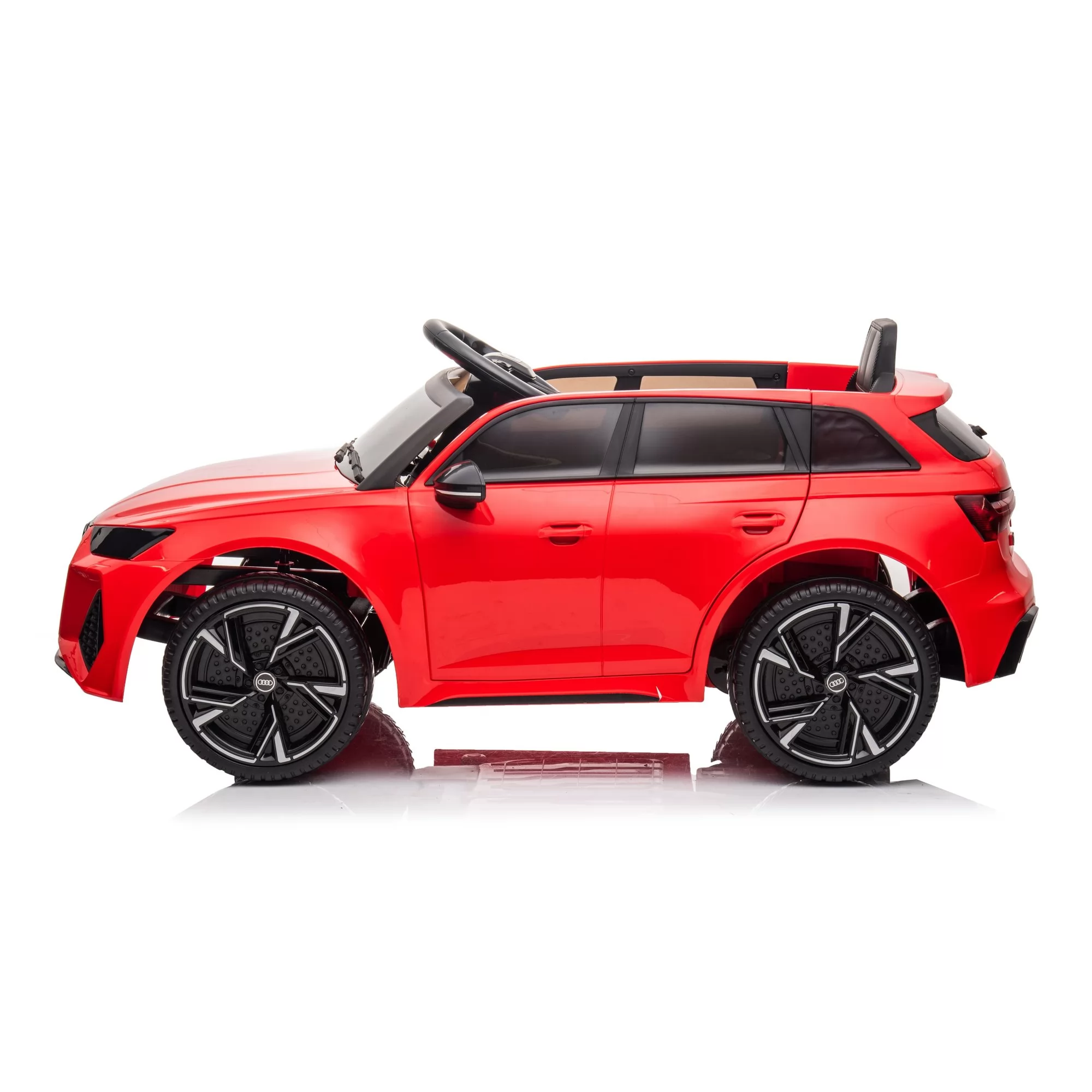 Official Licensed Audi RS 6 Kids Ride-On Car 12V with Carry Handle & Auxiliary Wheels, 2.4G Remote Control, 8 Colors