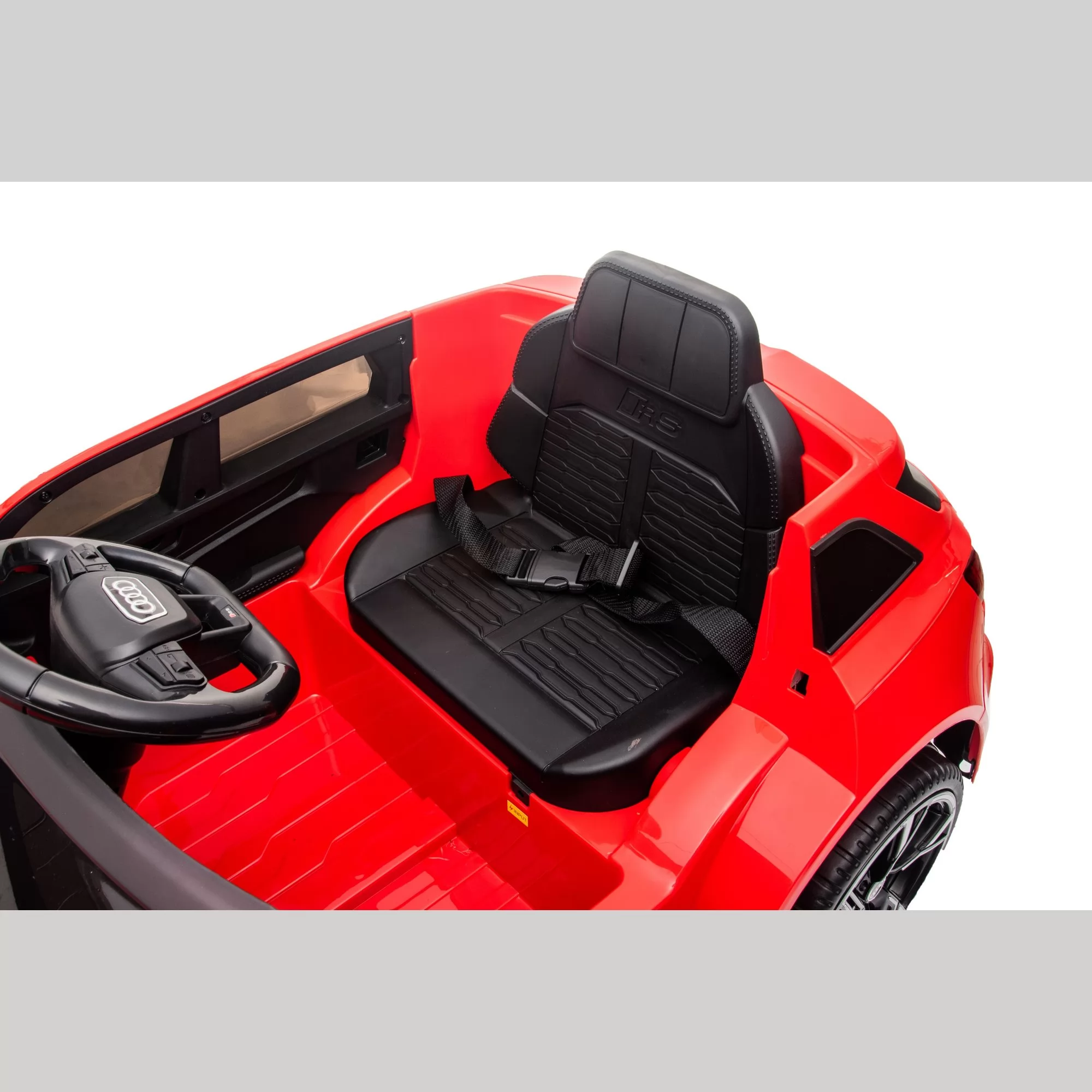 Official Licensed Audi RS 6 Kids Ride-On Car 12V with Carry Handle & Auxiliary Wheels, 2.4G Remote Control, 8 Colors