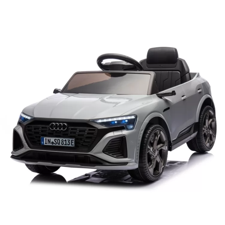 Official Licensed Audi SQ8 Kids Ride-On Car 12V with 2.4G Remote Control, Four-Wheel Shock Absorption & Pull Rod