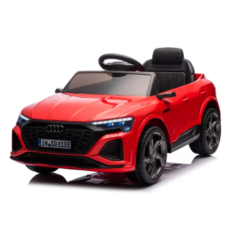 Official Licensed Audi SQ8 Kids Ride-On Car 12V with 2.4G Remote Control, Four-Wheel Shock Absorption & Pull Rod