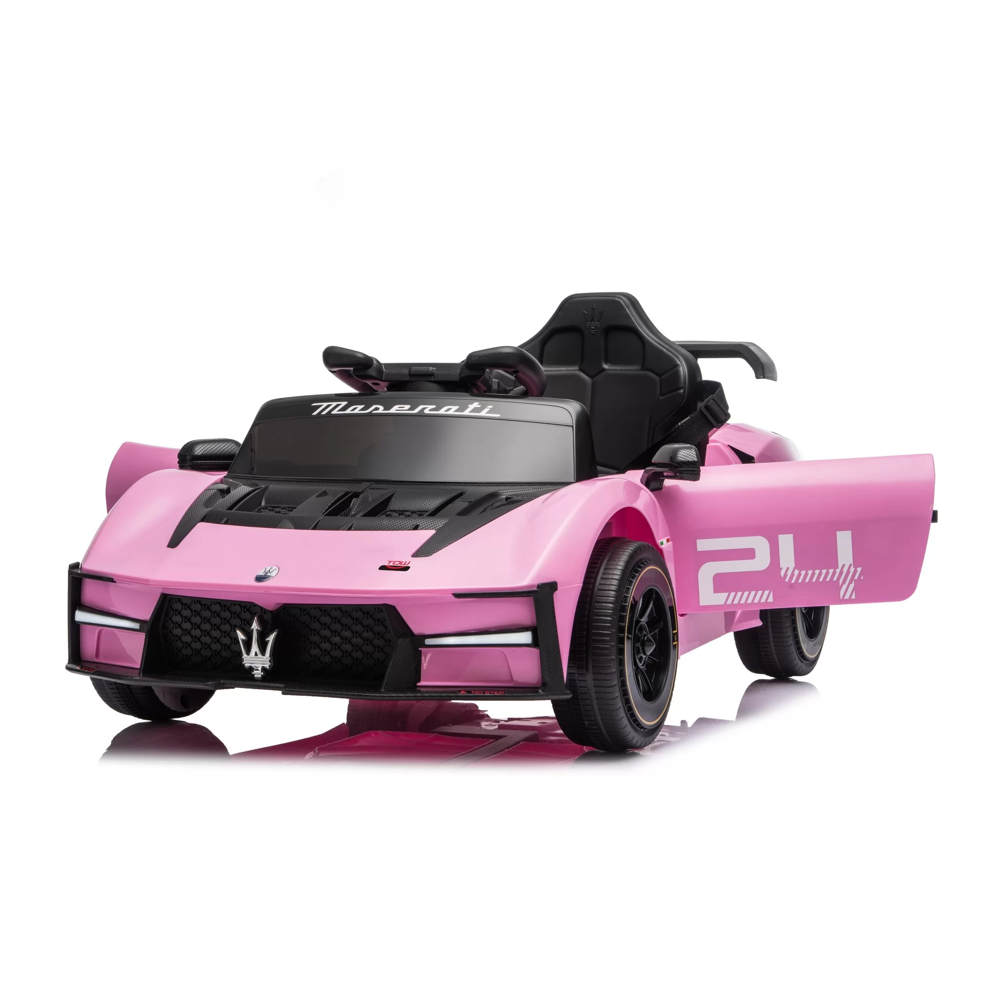 Official Licensed Maserati Kids Race Car Ride-On with 2.4G Remote, Butterfly Doors & Bluetooth