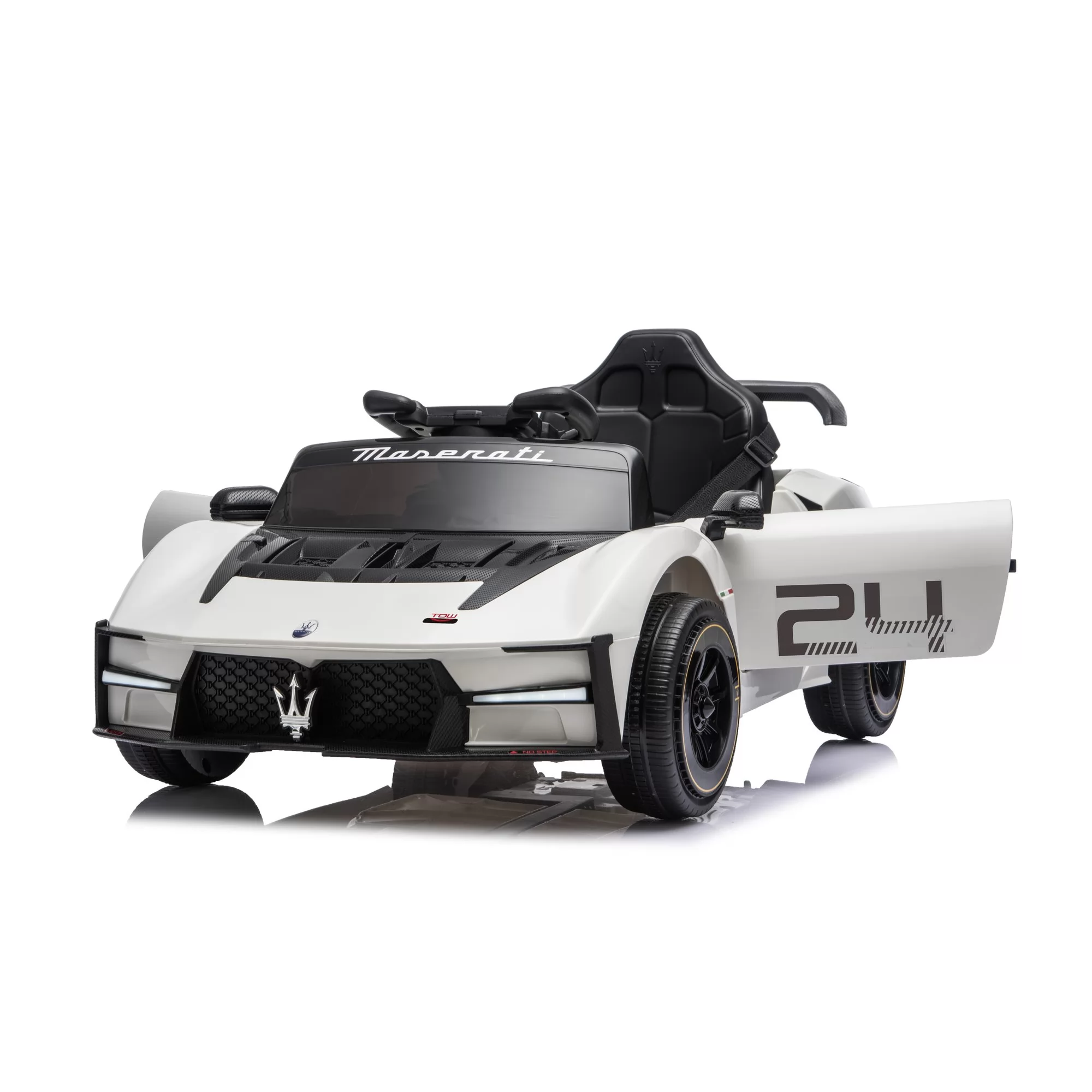 Official Licensed Maserati Kids Race Car Ride-On with 2.4G Remote, Butterfly Doors & Bluetooth