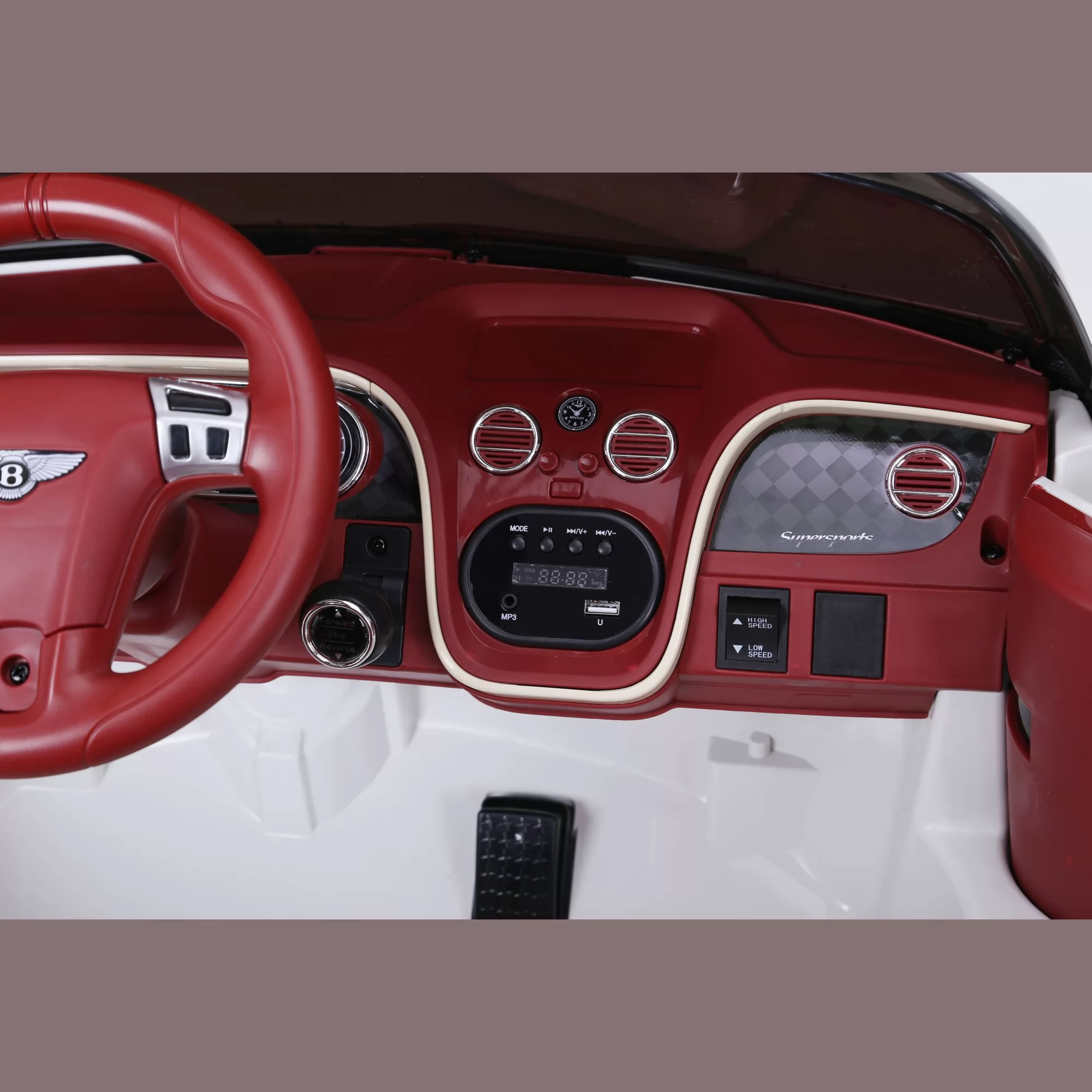 Official Licensed Bentley Continental Supersports 6V Kids Ride-On Car with 2.4G Remote, MP3/USB & Opening Doors