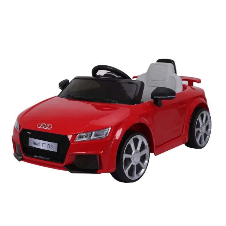 Official Licensed Audi TT RS Kids Ride-On Car 6V with 2.4G Remote Control, Single-Seat Roadster Design