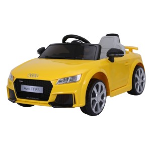 Official Licensed Audi TT RS Kids Ride-On Car 6V with 2.4G Remote Control, Single-Seat Roadster Design