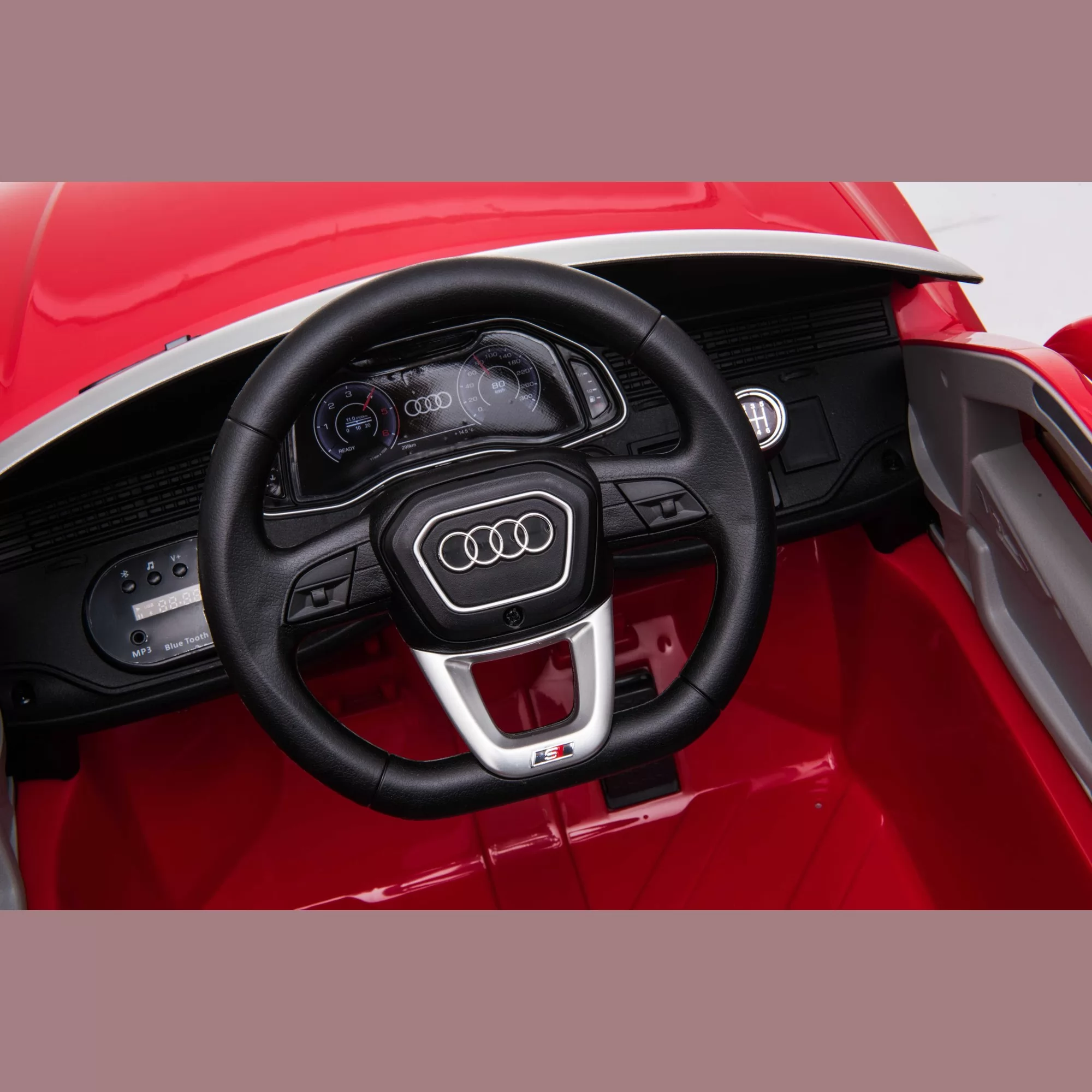 Official Licensed Audi Q8 Kids Ride-On Car 6V with 2.4G Remote Control, Dual Battery Options & LED Lights
