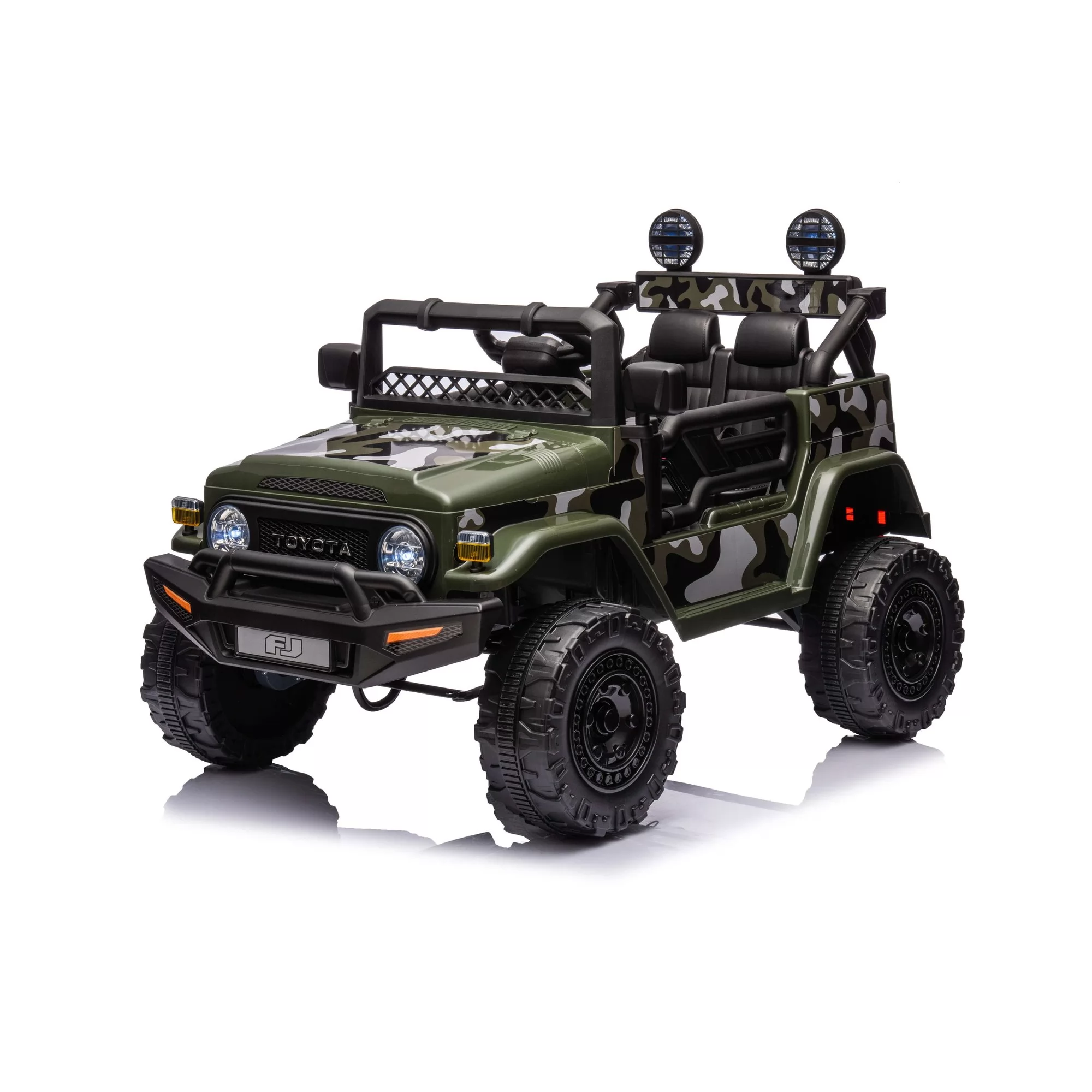 Official Licensed Toyota FJ Cruiser Kids Ride-On Car 6V/12V with 2.4G Remote Control, MP3 Dashboard & Camo Editions
