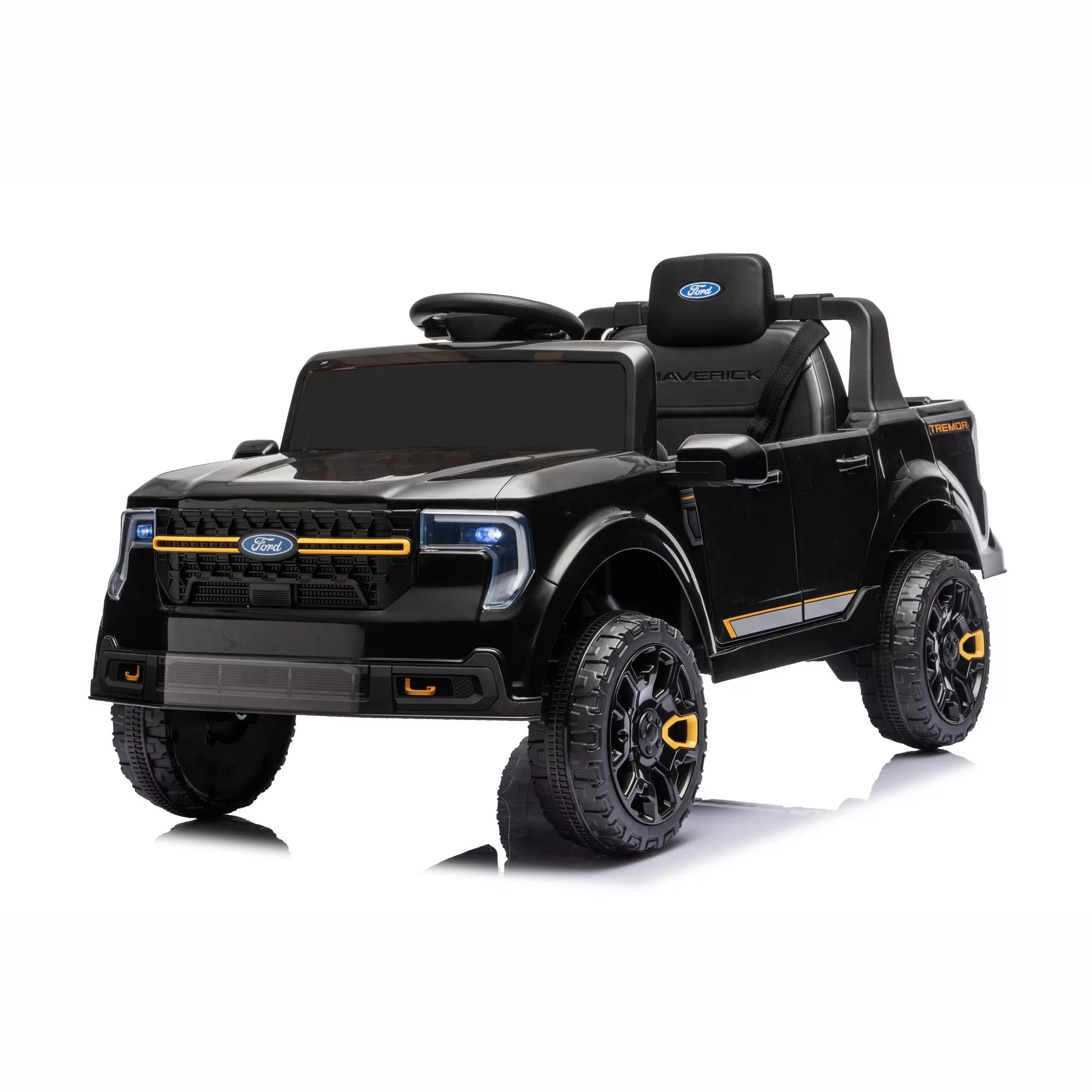 Licensed Ford Maverick Tremor Kids Ride-On Pickup Truck with 2.4G Remote Control, Bluetooth Dashboard and Off-Road Styling