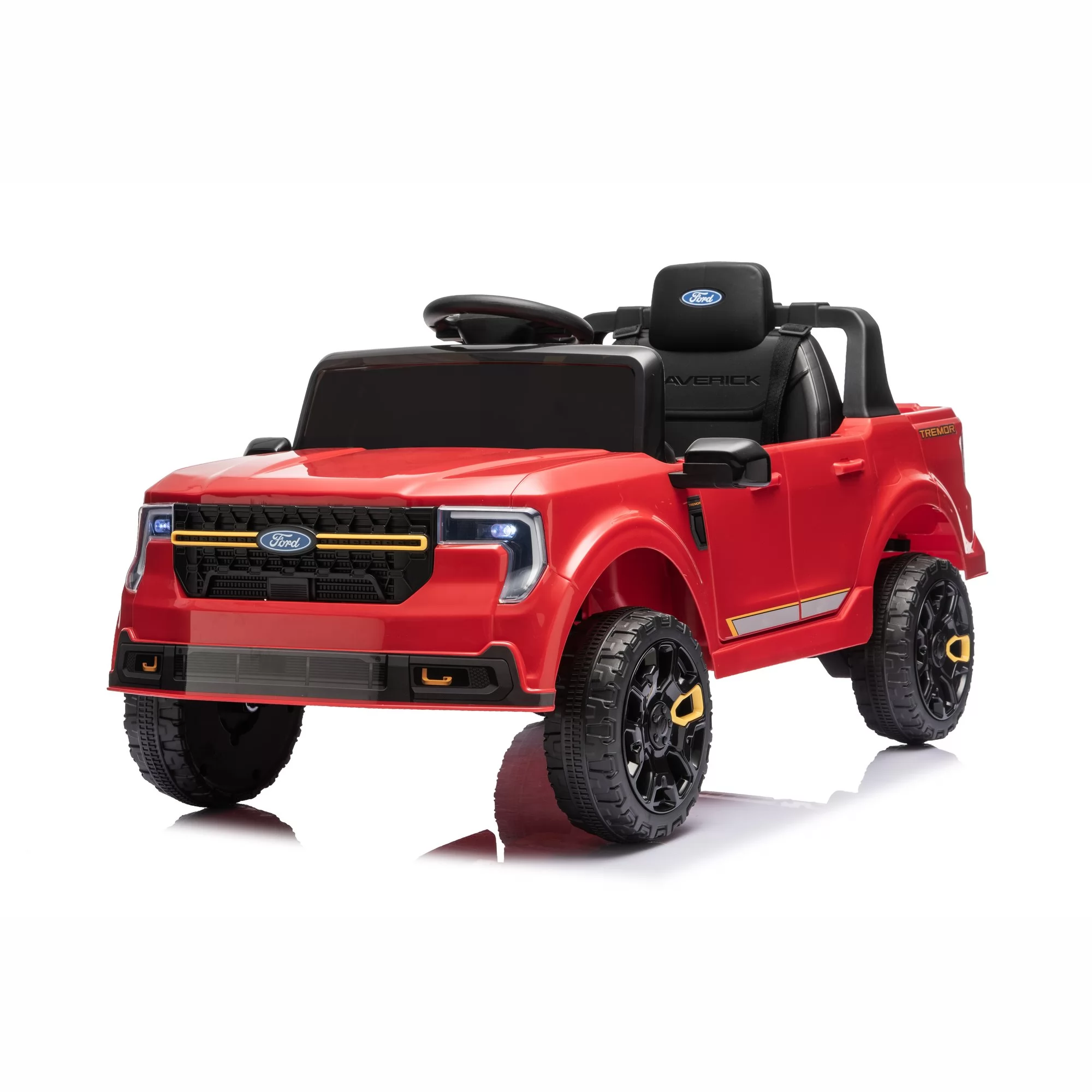 Licensed Ford Maverick Tremor Kids Ride-On Pickup Truck with 2.4G Remote Control, Bluetooth Dashboard and Off-Road Styling