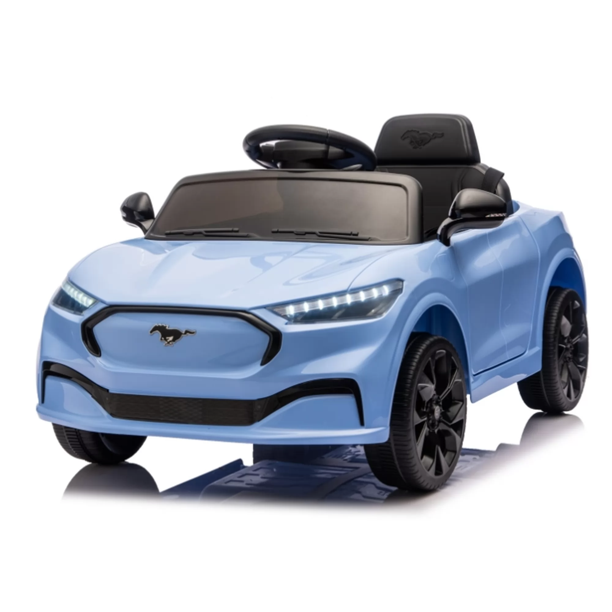 Licensed Ford Shelby GT350 Kids Ride-On Car 12V with 2.4G Remote & Openable Doors
