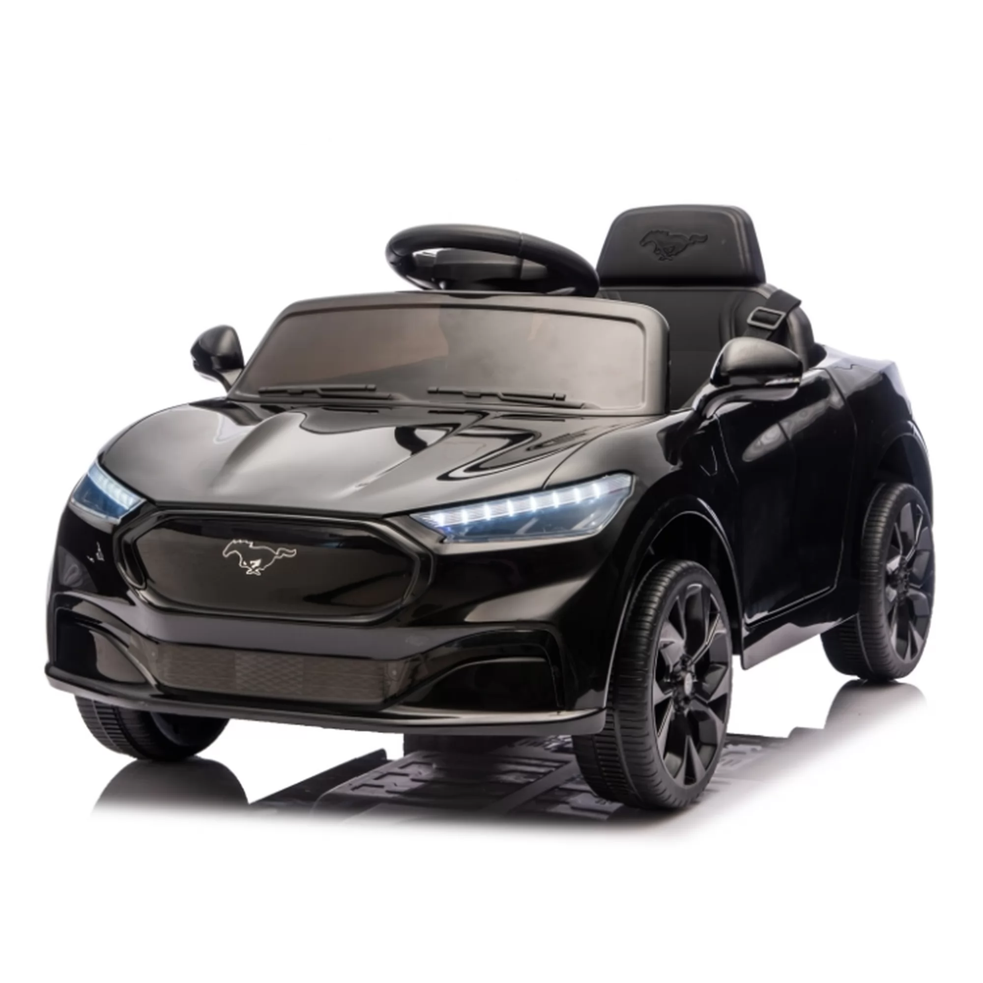 Licensed Ford Shelby GT350 Kids Ride-On Car 12V with 2.4G Remote & Openable Doors