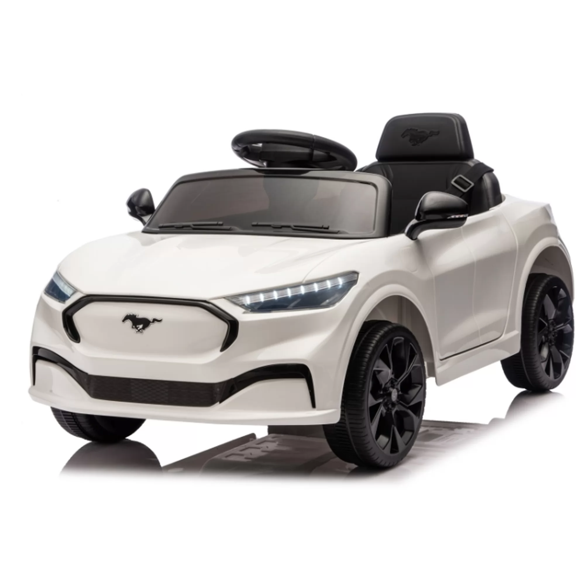 Licensed Ford Shelby GT350 Kids Ride-On Car 12V with 2.4G Remote & Openable Doors