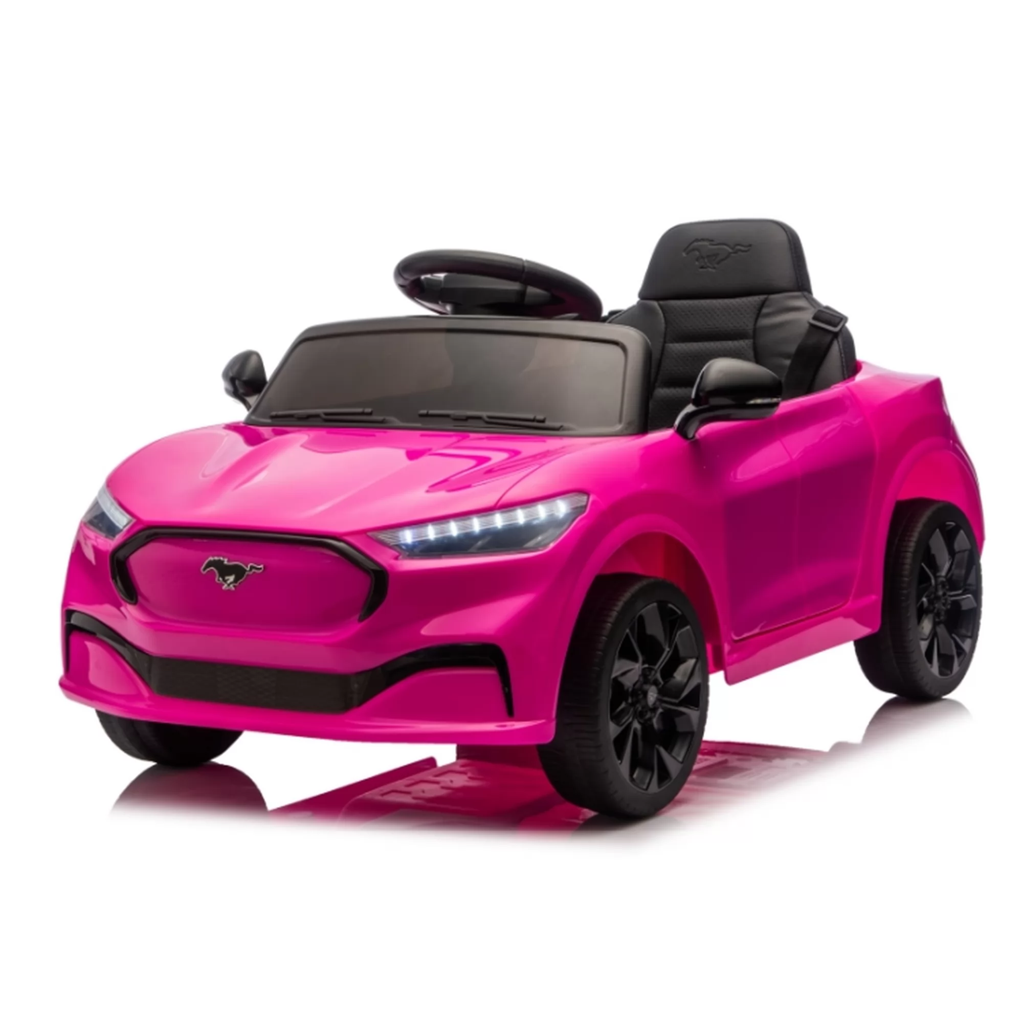 Licensed Ford Shelby GT350 Kids Ride-On Car 12V with 2.4G Remote & Openable Doors