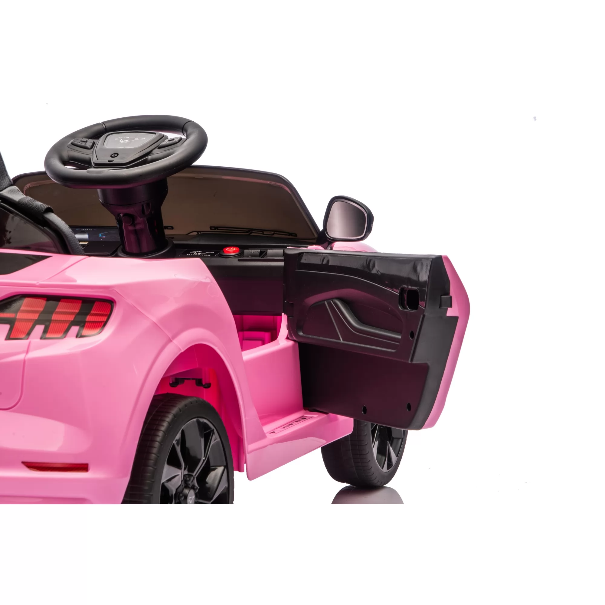 Licensed Ford Shelby GT350 Kids Ride-On Car 12V with 2.4G Remote & Openable Doors