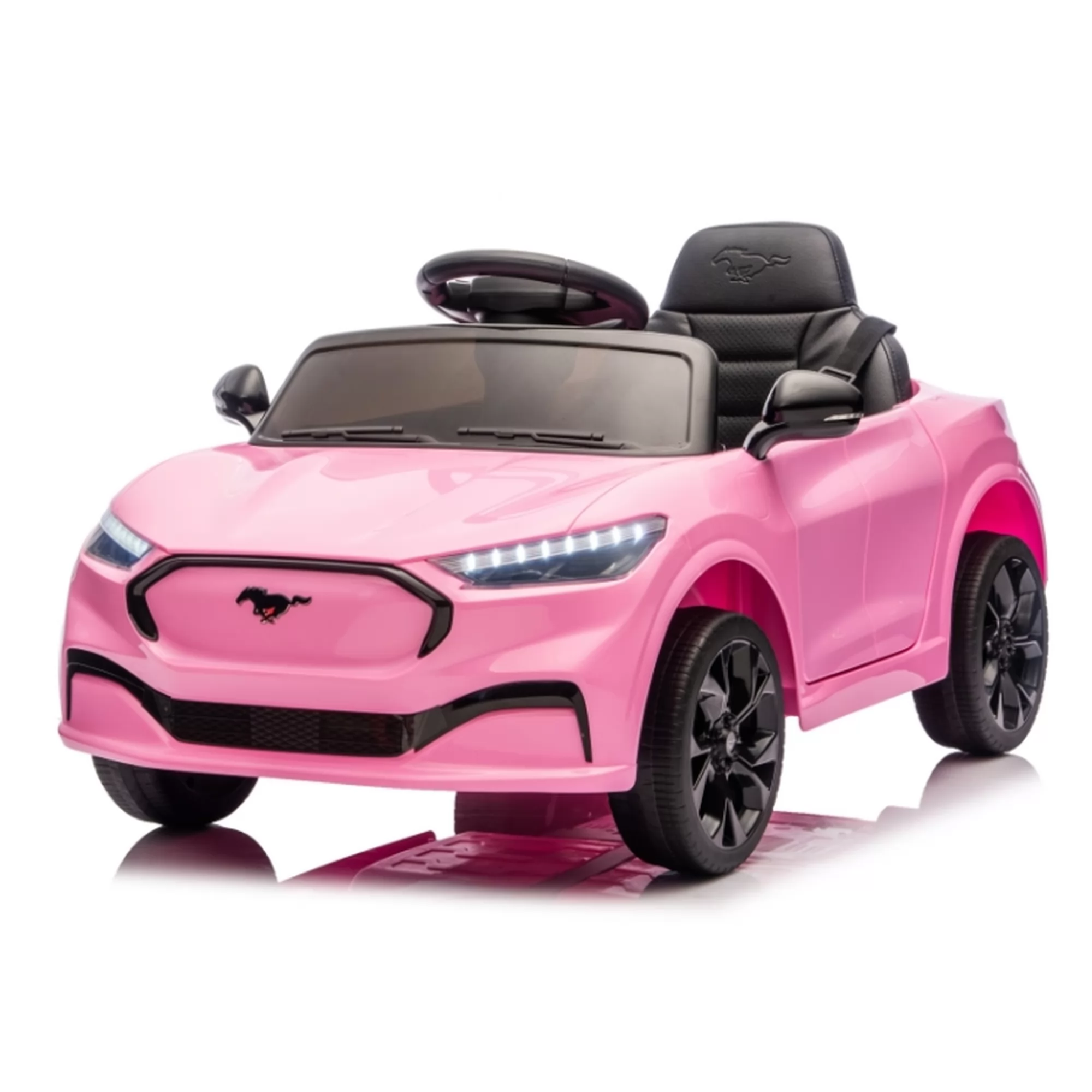 Licensed Ford Shelby GT350 Kids Ride-On Car 12V with 2.4G Remote & Openable Doors