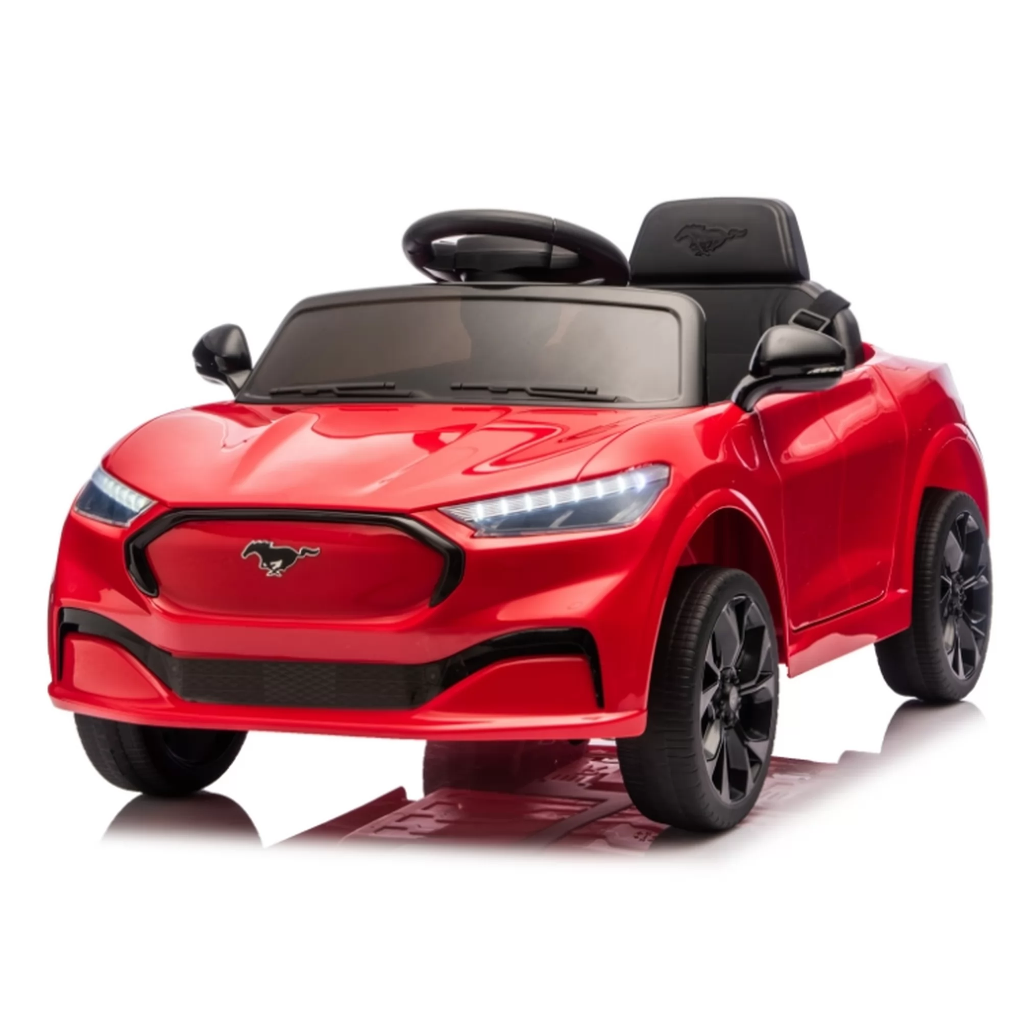 Licensed Ford Shelby GT350 Kids Ride-On Car 12V with 2.4G Remote & Openable Doors