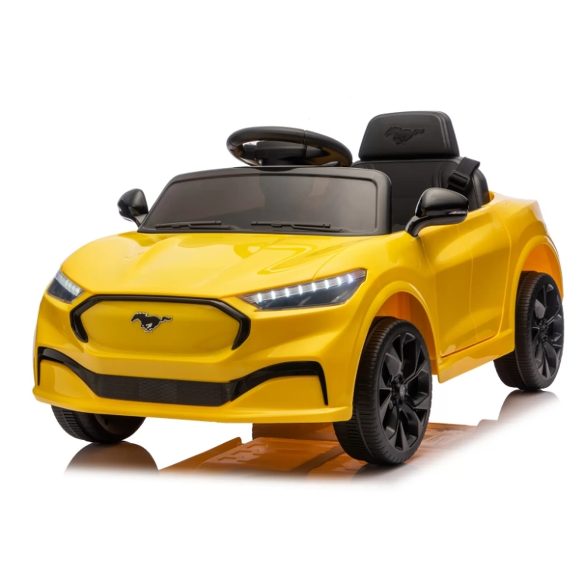Licensed Ford Shelby GT350 Kids Ride-On Car 12V with 2.4G Remote & Openable Doors