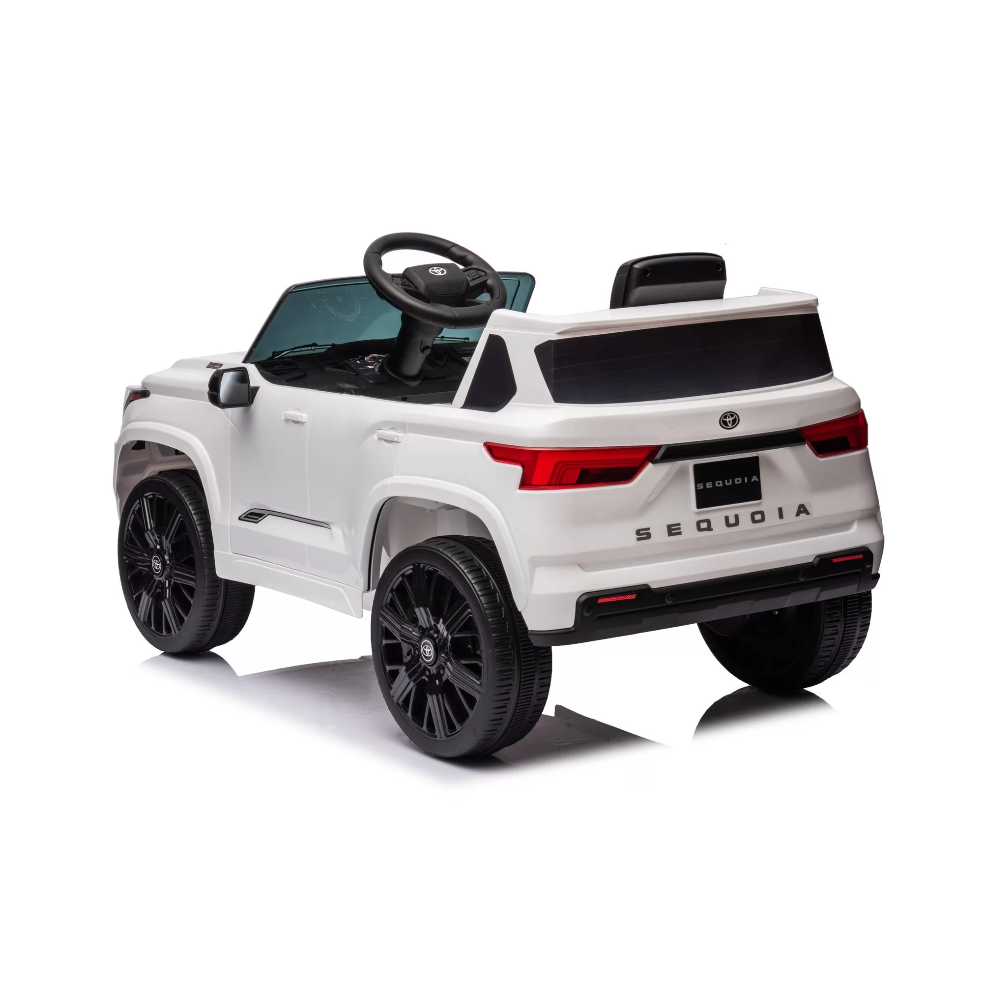 Official Licensed Toyota Sequoia Kids Ride-On SUV 12V with 2.4G Remote Control, Openable Door & MP3