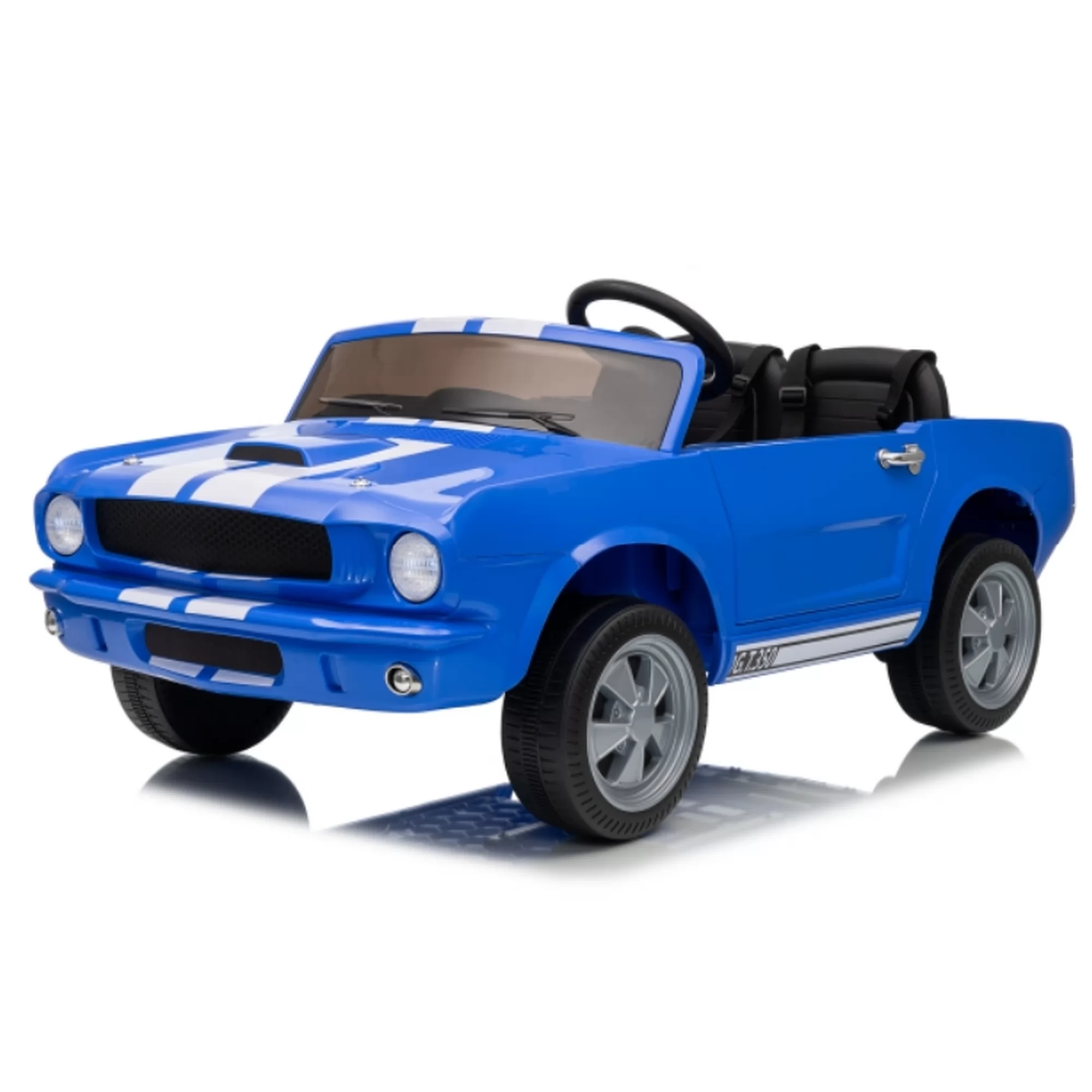 Official Licensed Ford Shelby GT350 Two-Seat 12V Kids Ride-On Car with 2.4G Remote & Rear Trailer